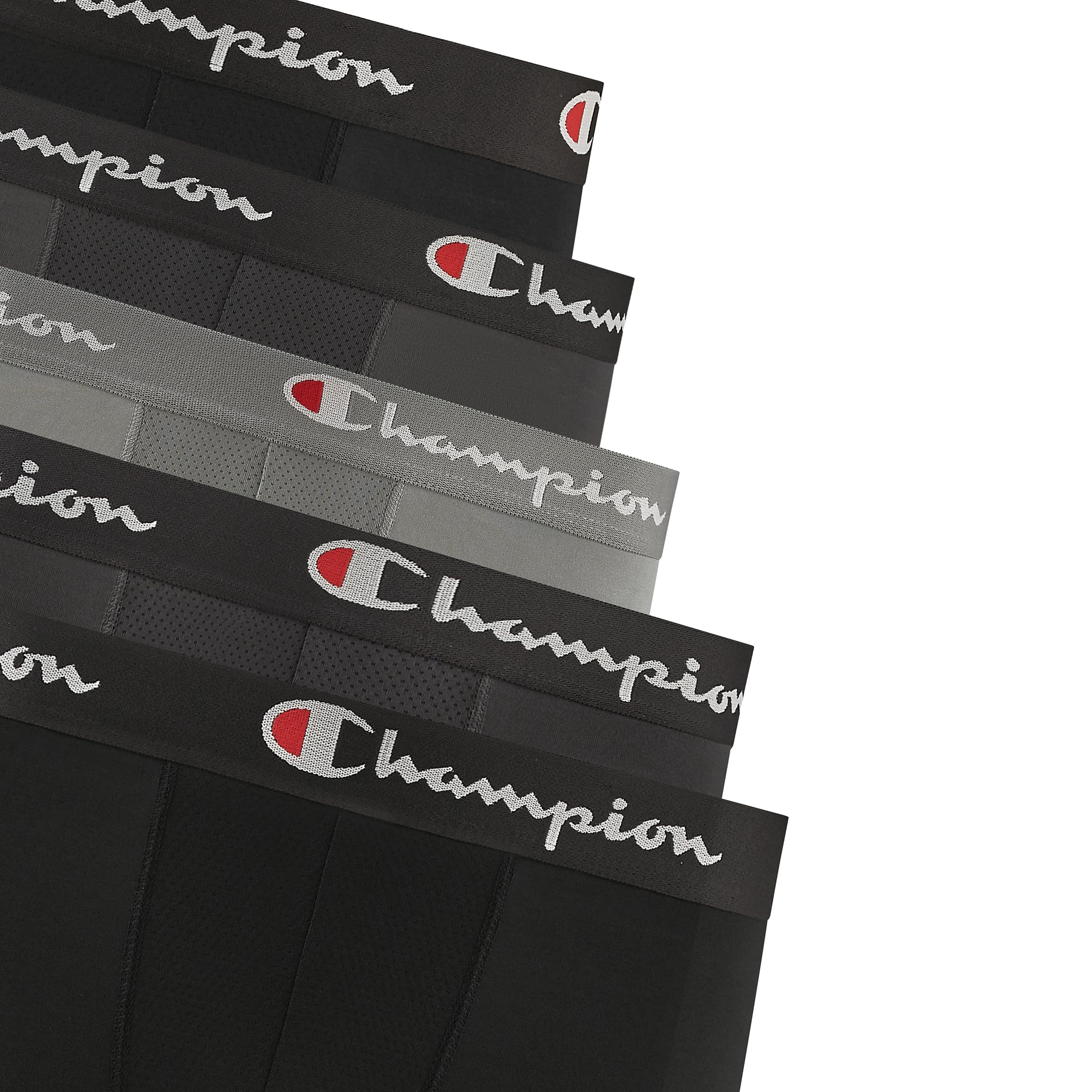Champion Men's Performance Boxer Brief-5 Pack- With Moisture-wicking, Odor Control, Mesh Pouch & No Ride-up Fit (S–xl)