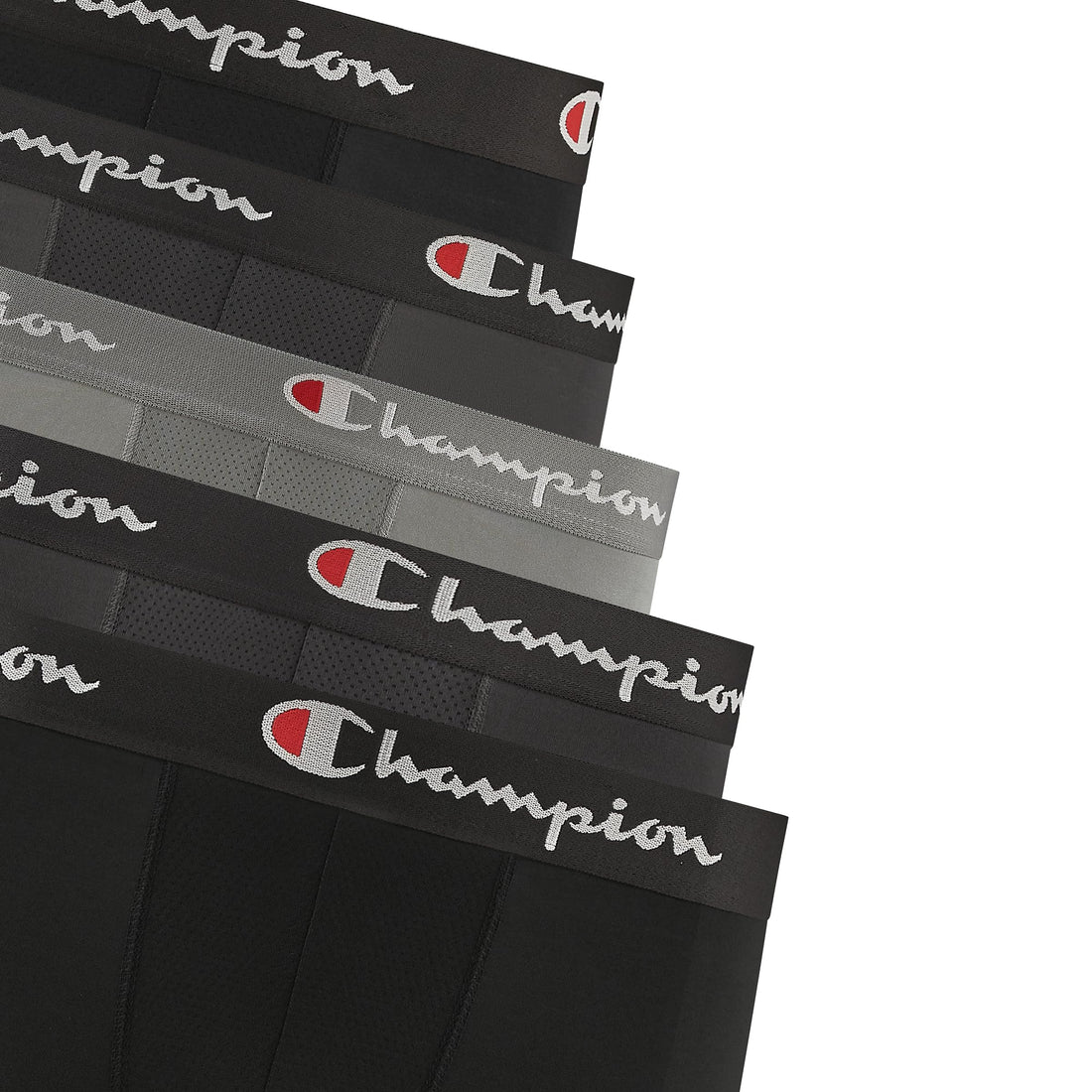 Champion Men's Performance Boxer Brief-5 Pack- With Moisture-wicking, Odor Control, Mesh Pouch & No Ride-up Fit (S–xl)