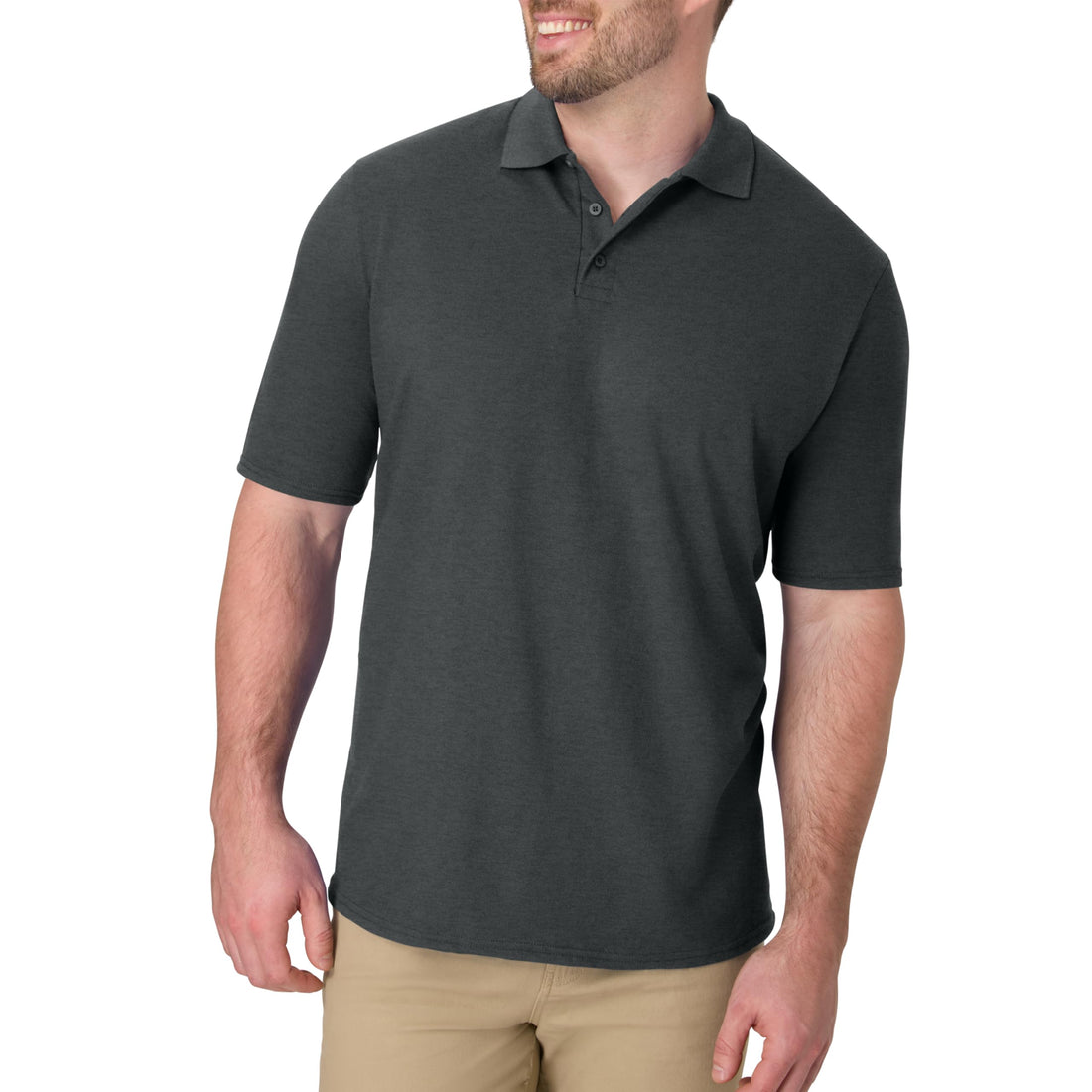 Hanes Men’s X-Temp Short Sleeve Polo Shirt, Midweight Men's Shirt