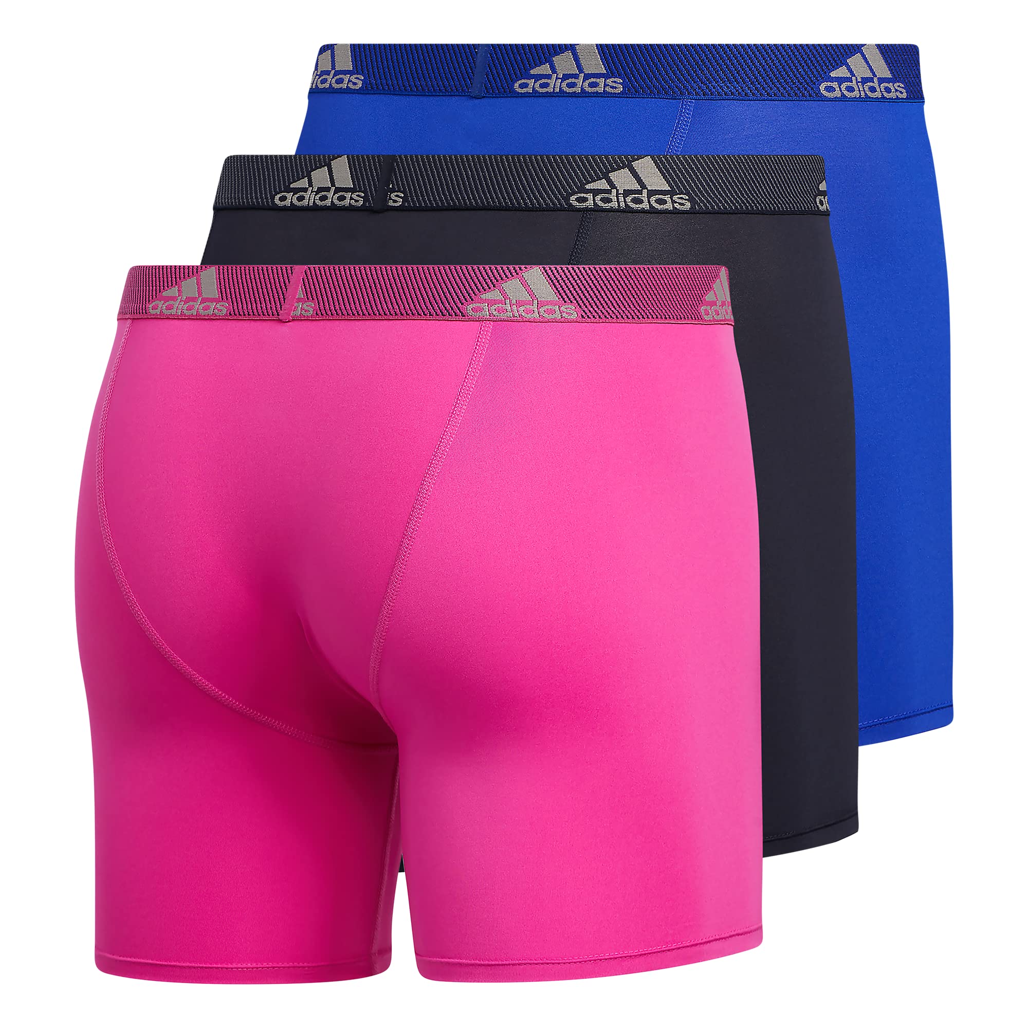 adidas Men's Microfiber Boxer Briefs Underwear (Multipack) Athletic Stretch-Fit