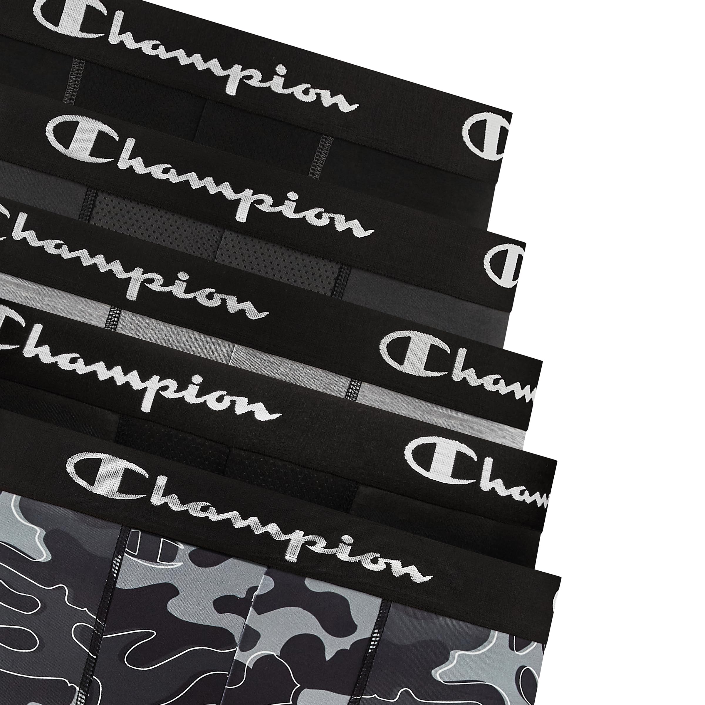 Champion Men's Performance Boxer Brief-5 Pack- With Moisture-wicking, Odor Control, Mesh Pouch & No Ride-up Fit (S–xl)