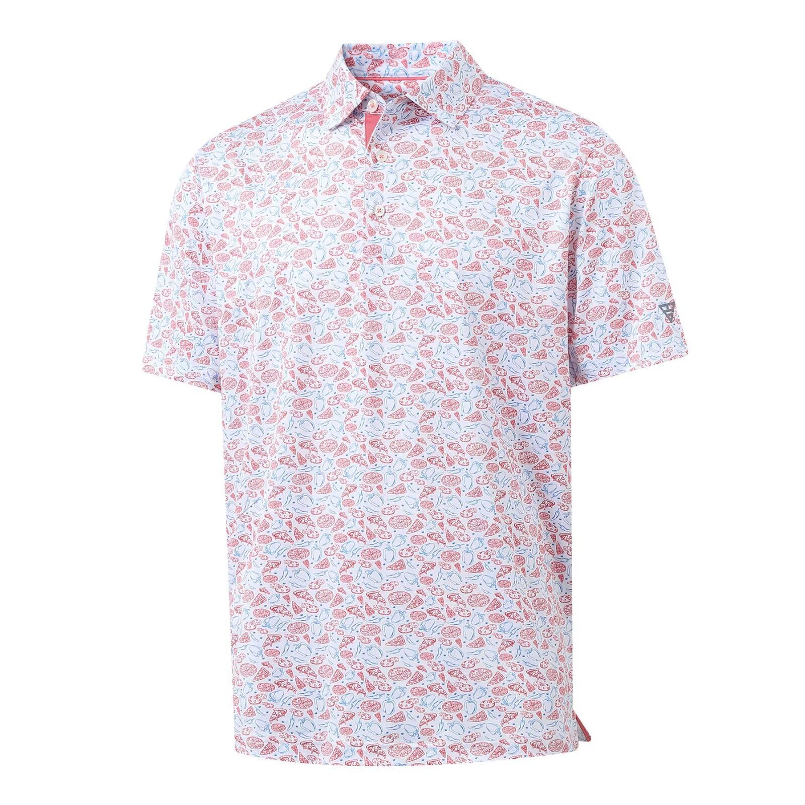 M MAELREG Mens Golf Shirt Short Sleeve Dry Fit Print Moisture Wicking Performance Patterns Collared Polo Shirt