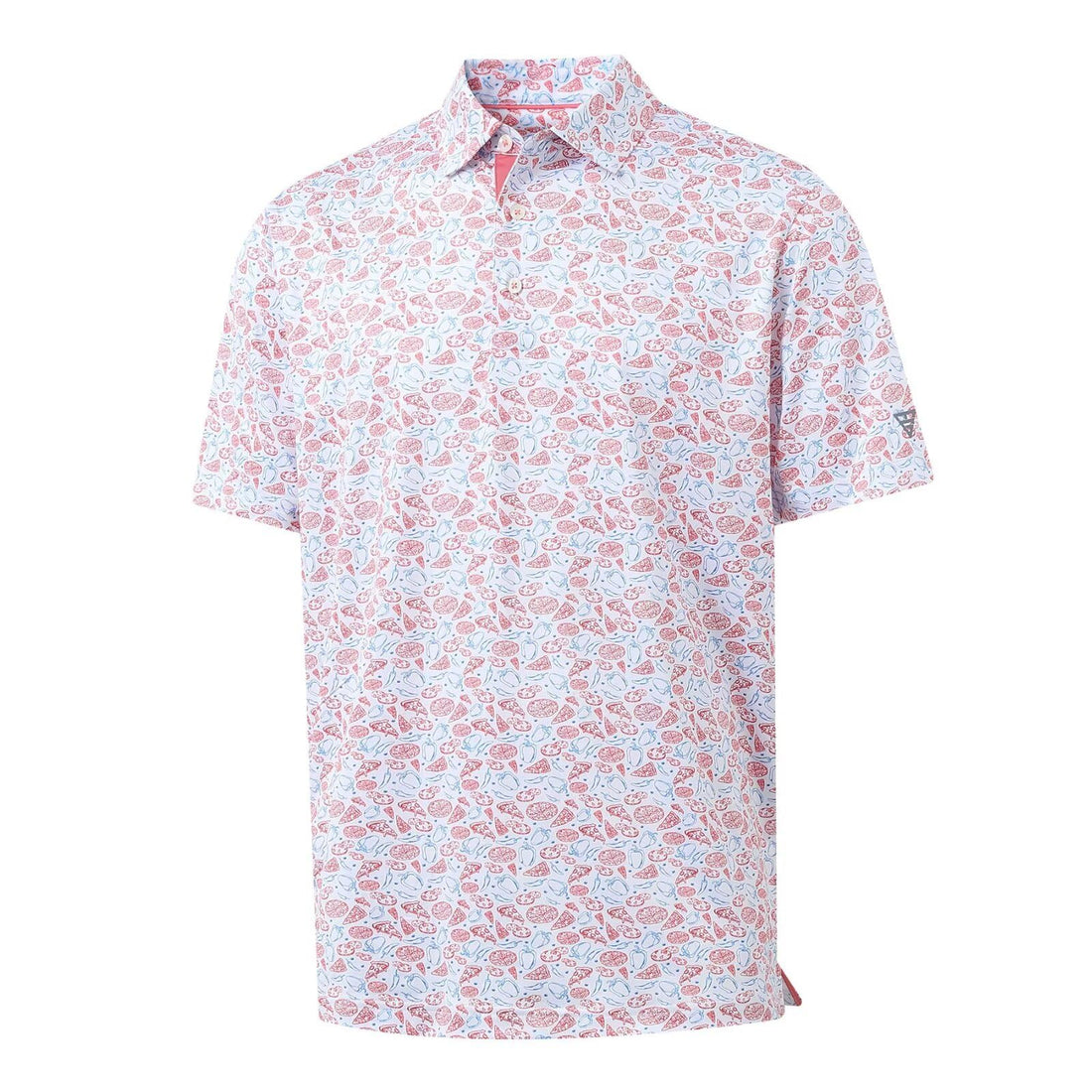 M MAELREG Mens Golf Shirt Short Sleeve Dry Fit Print Moisture Wicking Performance Patterns Collared Polo Shirt