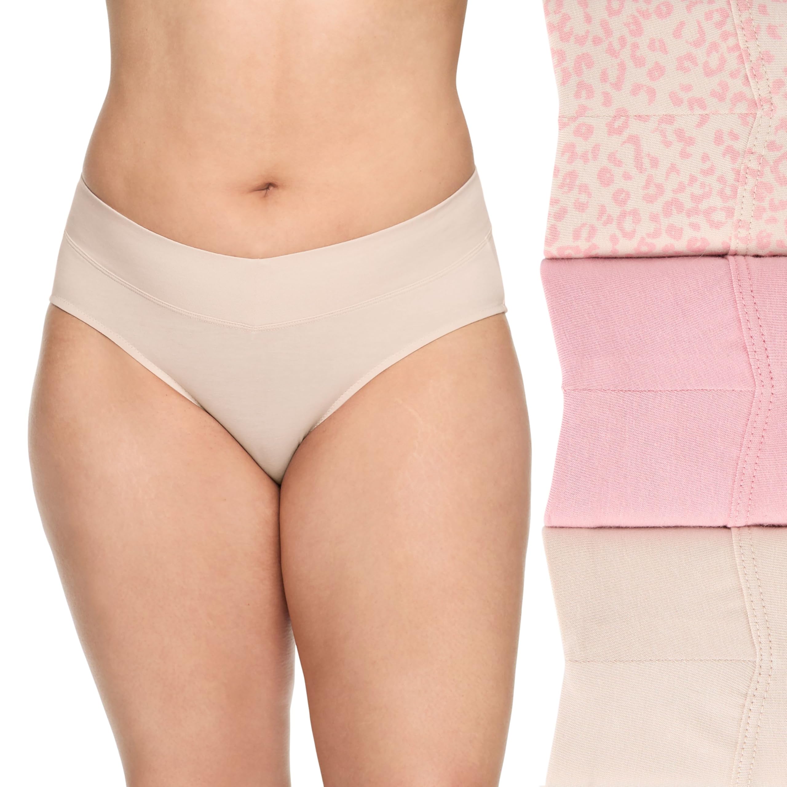 Warner's Women's No Pinching No Problems Dig-free Mid-waist 3-pack Hipster Ru4403p