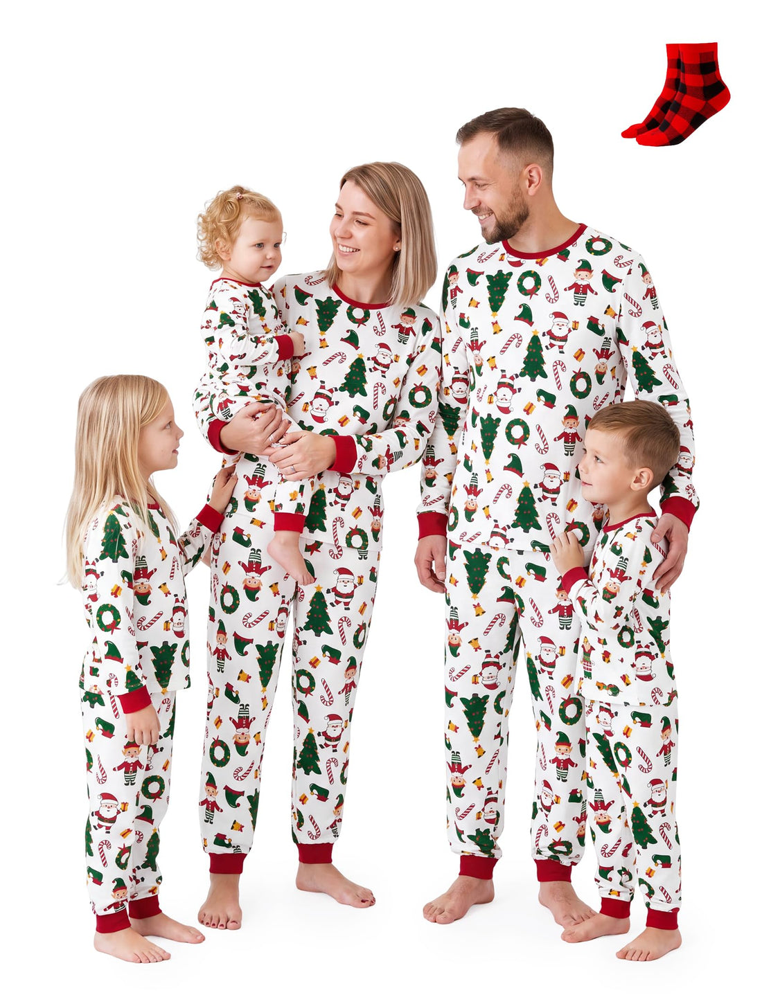 PATPAT Family Christmas Pajamas Matching Sets : Holiday Sleepwear Xmas PJS