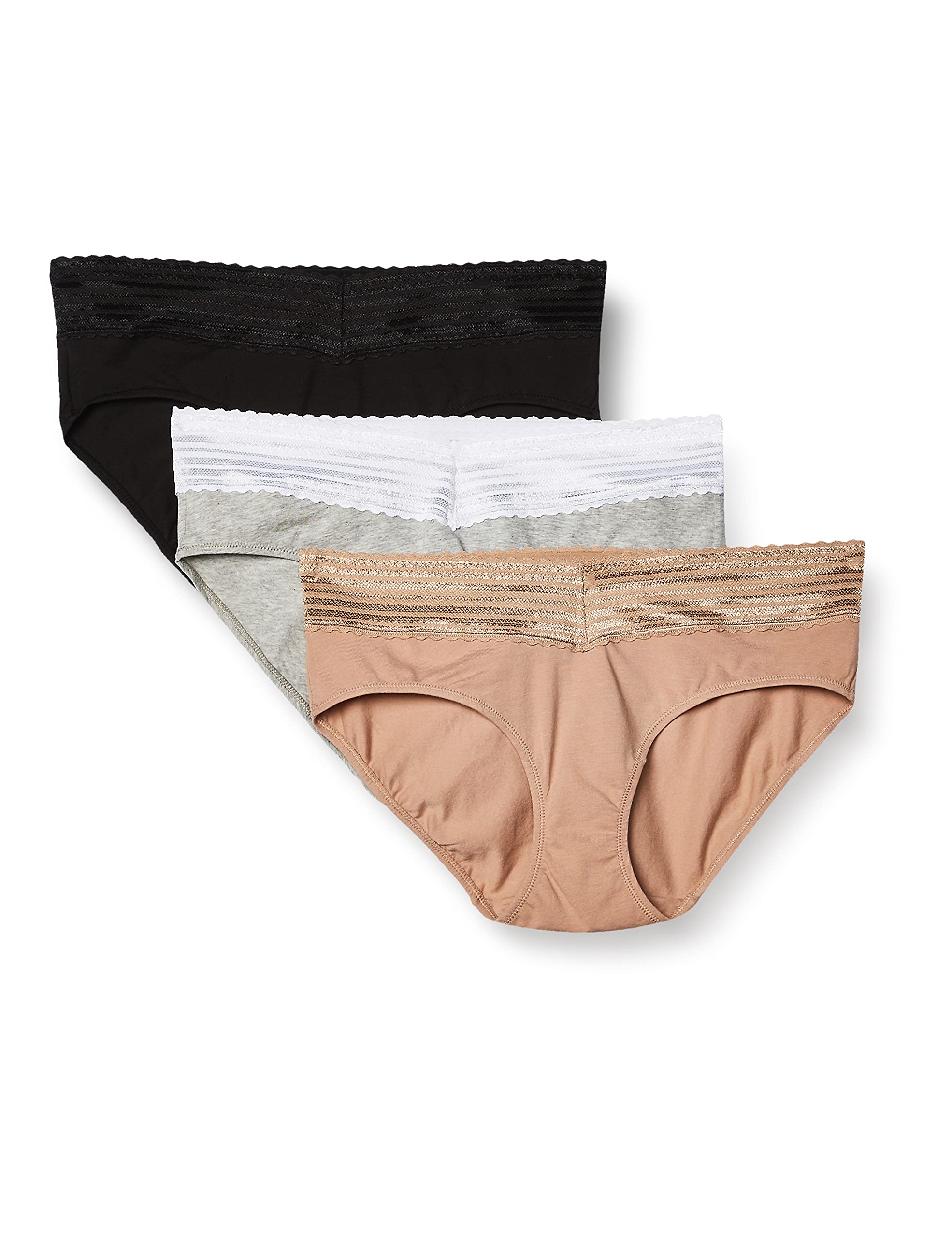 Warner's womens Blissful Benefits No Muffin 3 Pack Hipster Panties