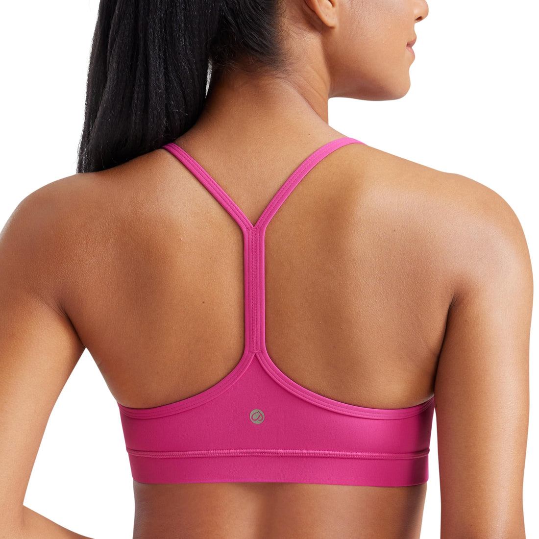 CRZ YOGA Butterluxe Y Back Sports Bras | Light Support, Removable Pads, Yoga, Extremely Soft, Scoop Neck, Spaghetti Strap, for Women