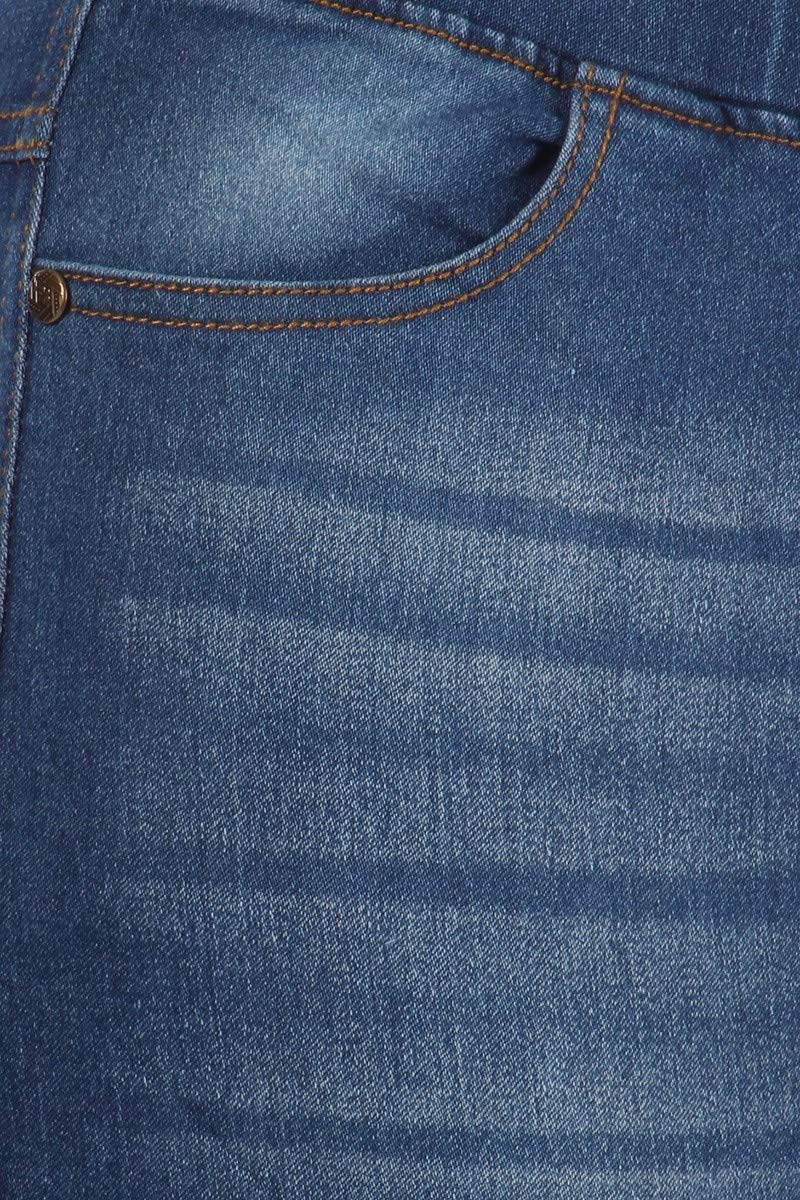Jvini Women’s Stretch Denim Pull On Jeans with Pockets – Ripped Distressed Elastic Waist Jeggings Skinny Denim Pants