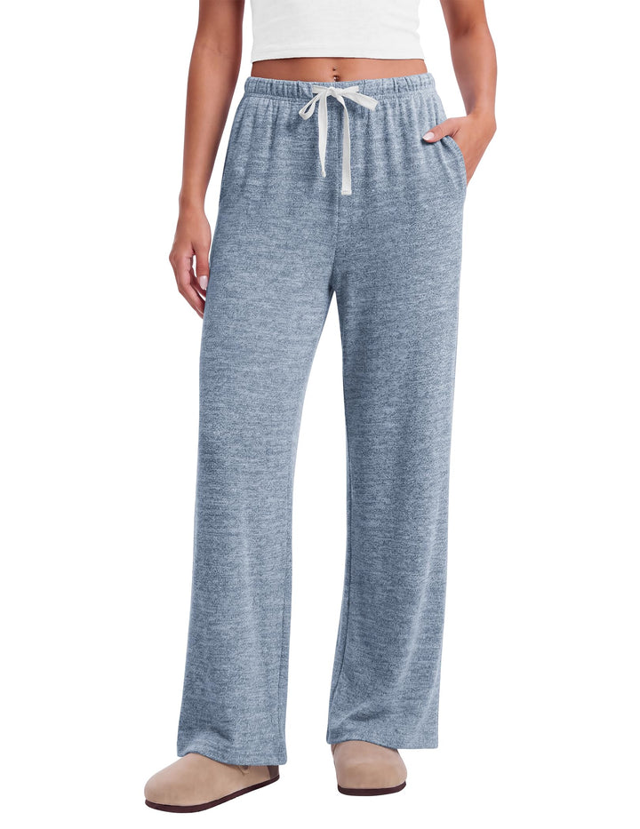 Ekouaer Pajama Pants Women 2026 Soft Pj Bottom Wide Leg Lounge Sleep Pants