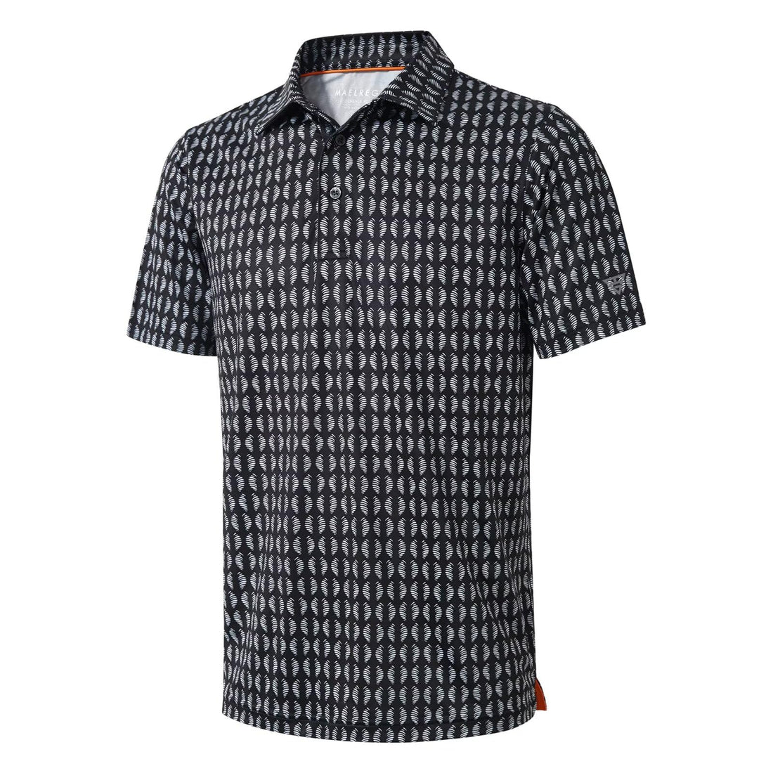 Golf Shirts for Men Dry Fit Short Sleeve Print Performance Moisture Wicking Polo Shirt