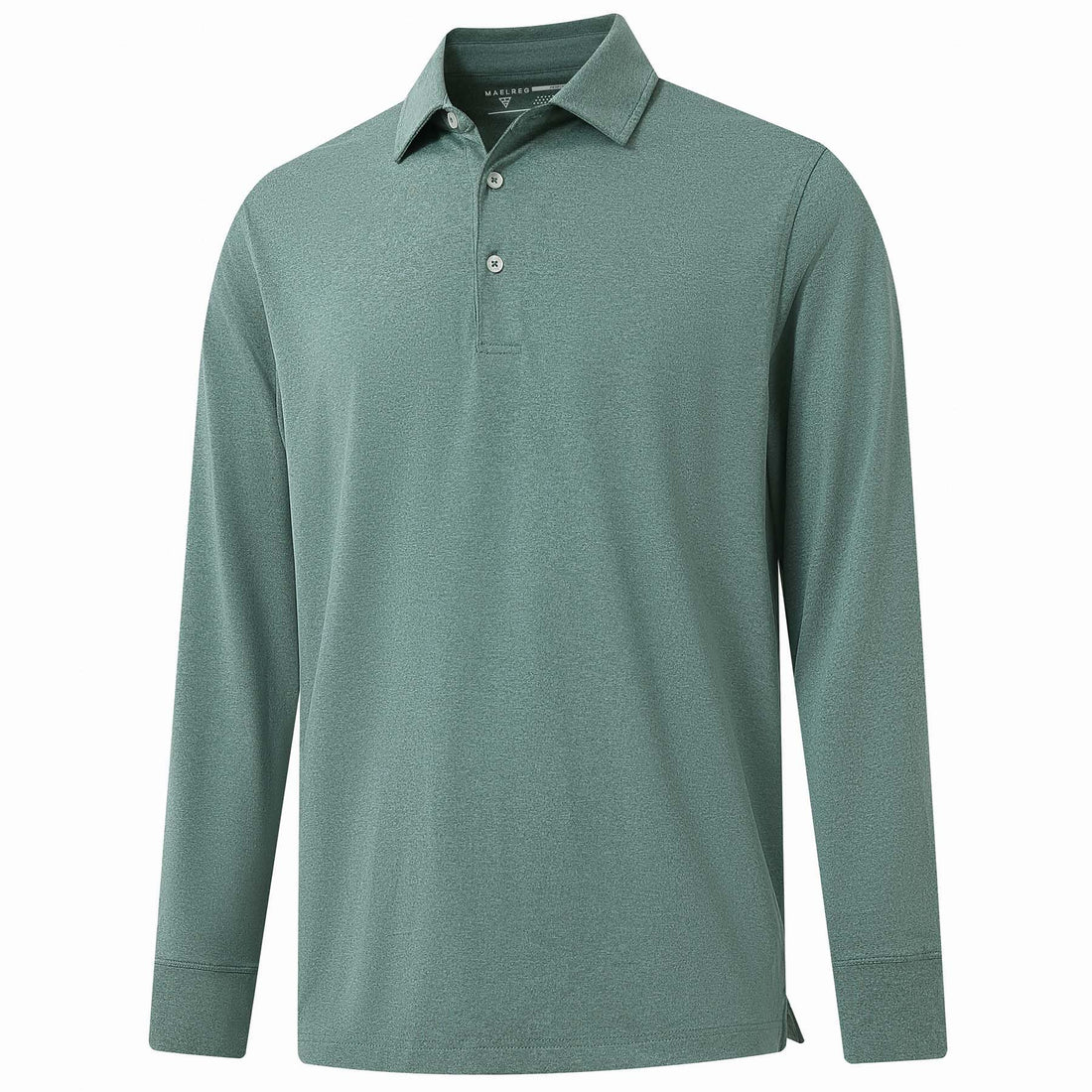 M MAELREG Golf Shirts for Men Dry Fit Performance Lightweight Heather Contrast Collar Mens Polo Shirts Short and Long Sleeve