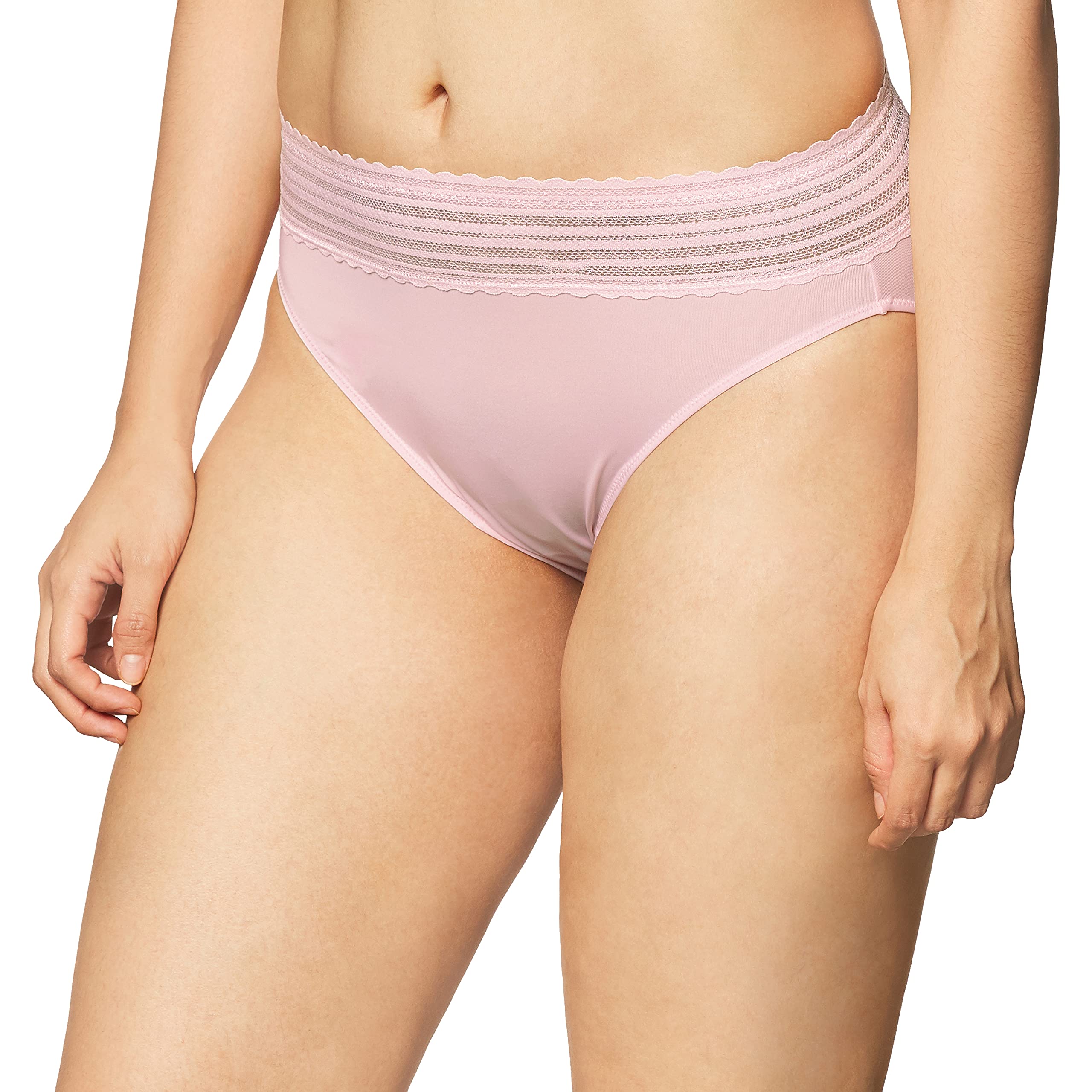 Warner's Women's No Pinching, No Problems Dig-Free Comfort Waist with Lace Microfiber Hi-Cut 5109J