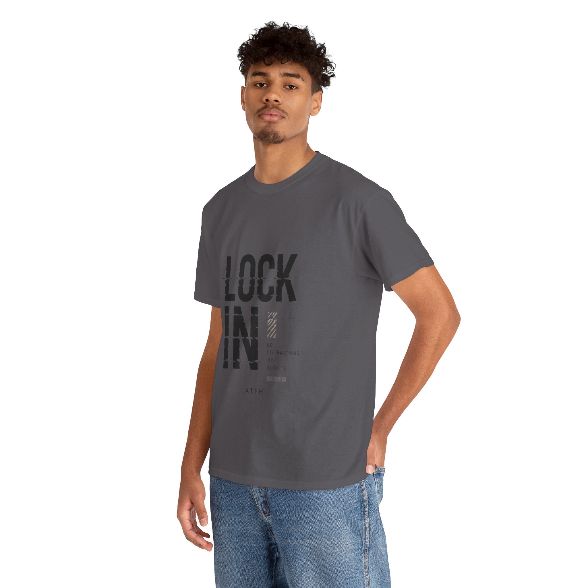 Lock In Tee — Minimalist Motivational Graphic T-Shirt Printify