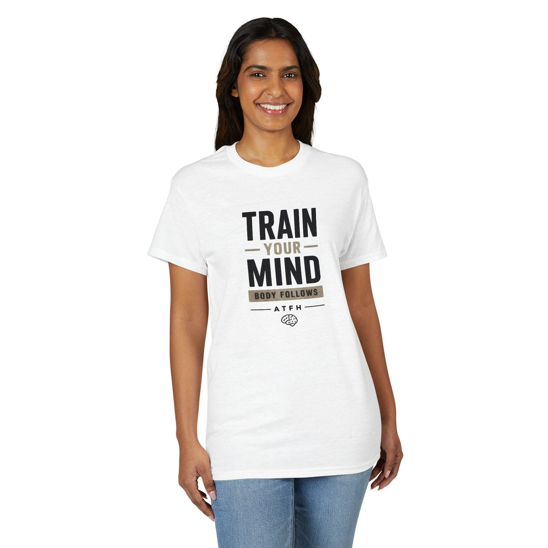 Train Your Mind T-Shirt — Motivational Fitness Tee Printify