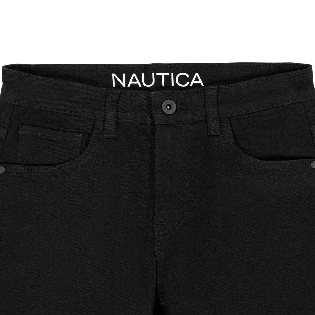 Nautica Boys' Classic Fit Straight Leg Denim Jeans, 5-Pocket Style, Zipper Fly & Button Closure