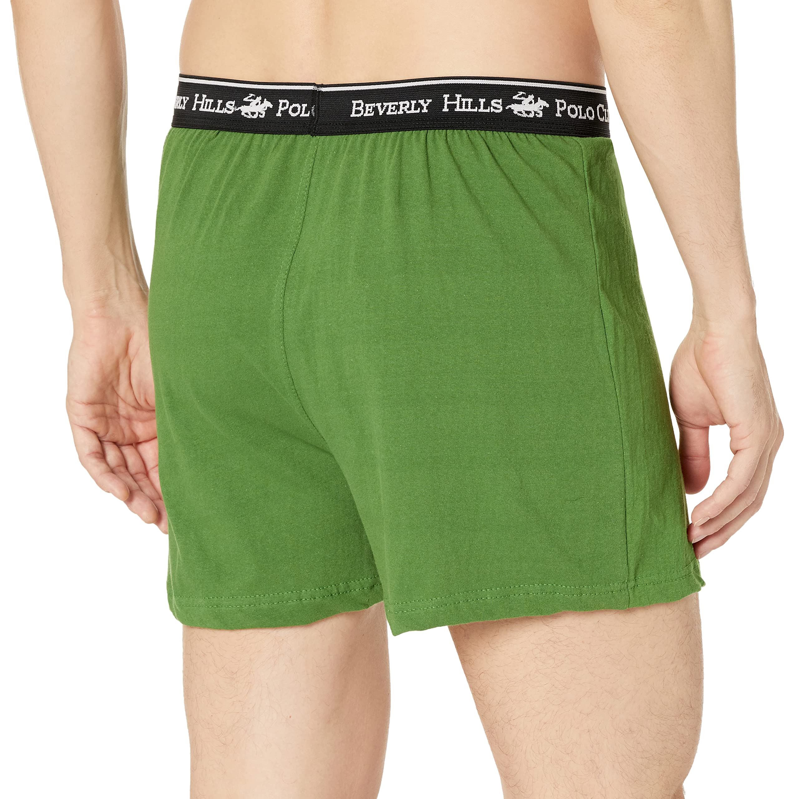 Beverly Hills Polo Club Men's 4 Pack Knit Boxer Short