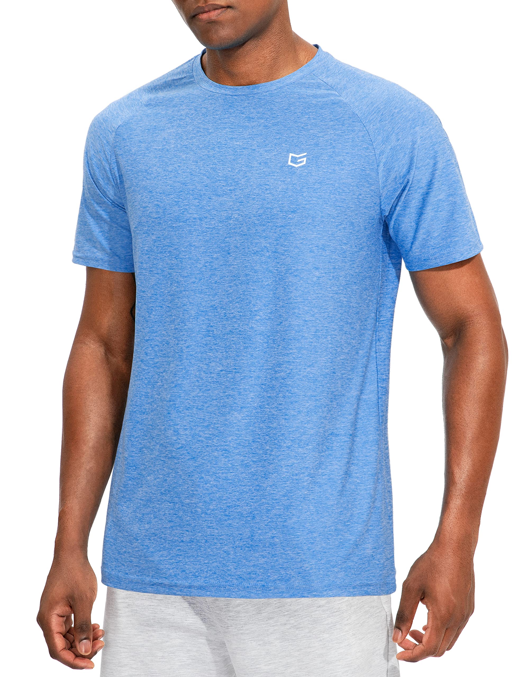 G Gradual Men's Workout Quick Dry T-Shirts Short Sleeve Lightweight Cooling Gym Shirts Tee for Running, Beach, Hiking