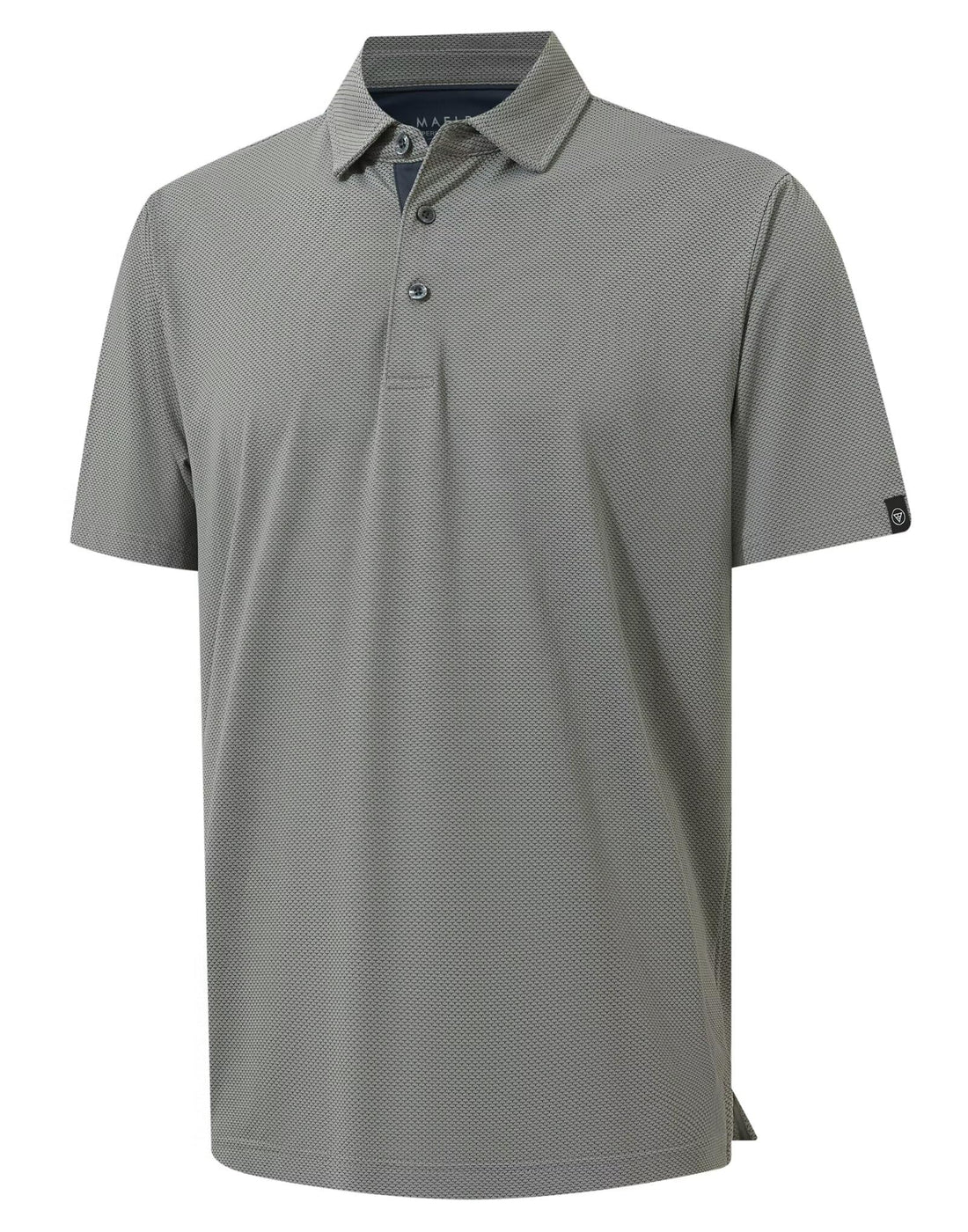 M MAELREG Mens Golf Shirts Short Sleeve Performance Moisture Wicking Dry Fit Collared Jacquard Polo Shirts for Men