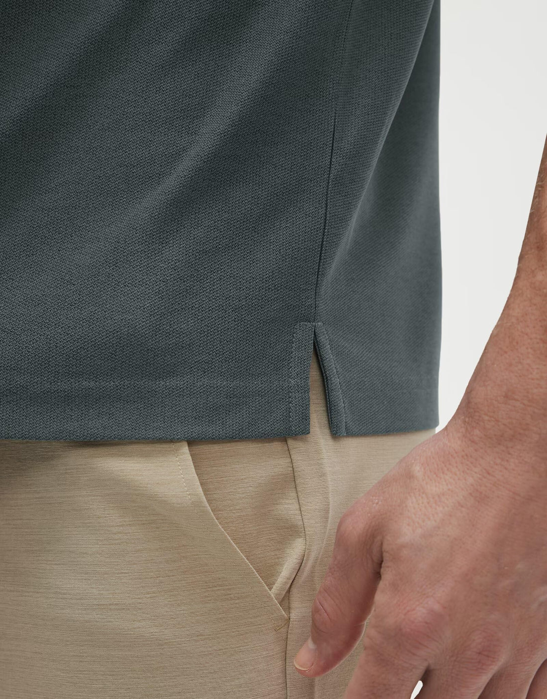 M MAELREG Golf Shirts for Men Heather Pocket Lightweight Moisture Wicking Cllared Stretch Mens Polo Shirts Short Sleeve