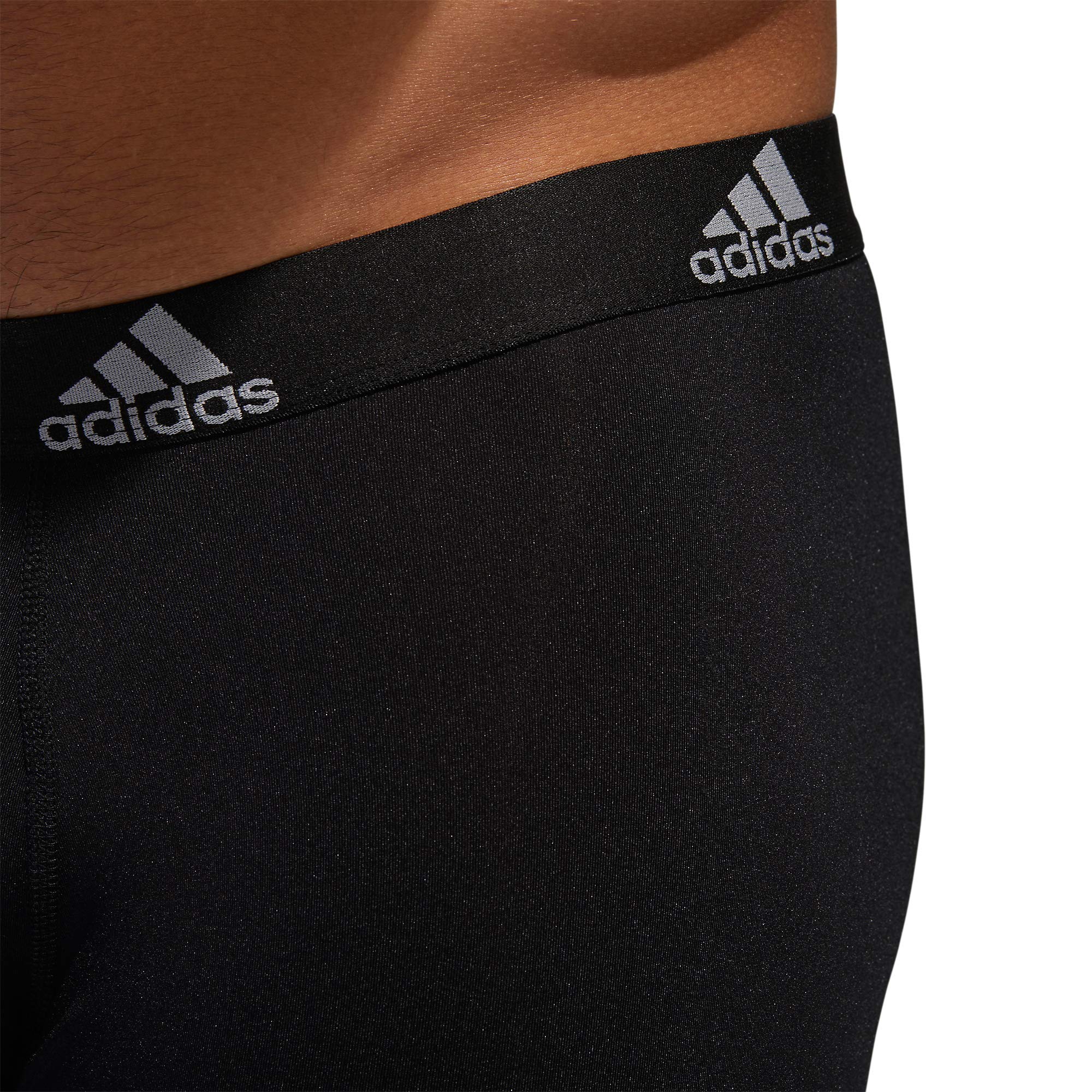 adidas Men's Microfiber Boxer Briefs Underwear (Multipack) Athletic Stretch-Fit