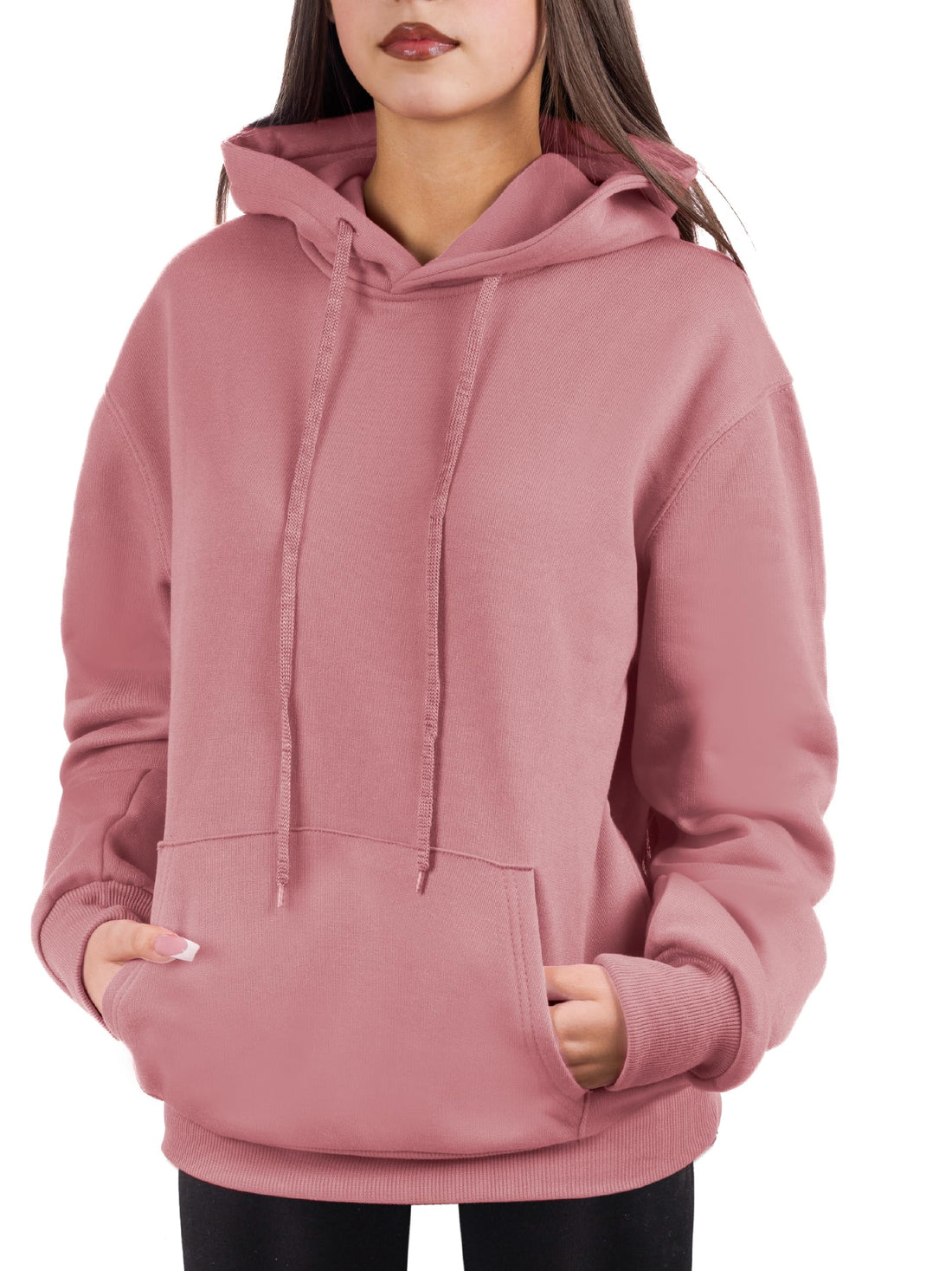 Oversized Pullover Hoodie for Women Soft Fleece Cotton Blend, Cozy Everyday Sweatshirt