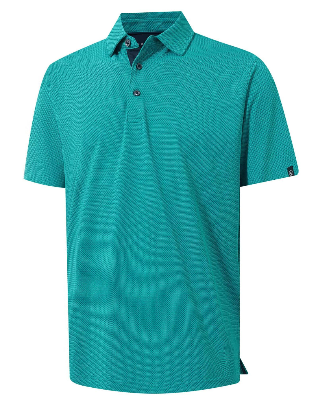 M MAELREG Mens Golf Shirts Short Sleeve Performance Moisture Wicking Dry Fit Collared Jacquard Polo Shirts for Men