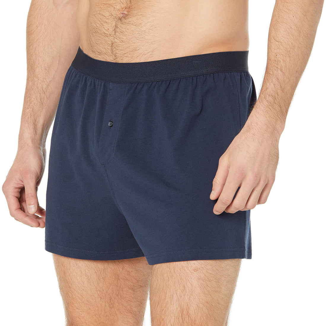 Amazon Essentials Men's Breathable Cotton Jersey Boxer Shorts, Soft Relaxed Fit for All-Day Comfort, Pack of 5