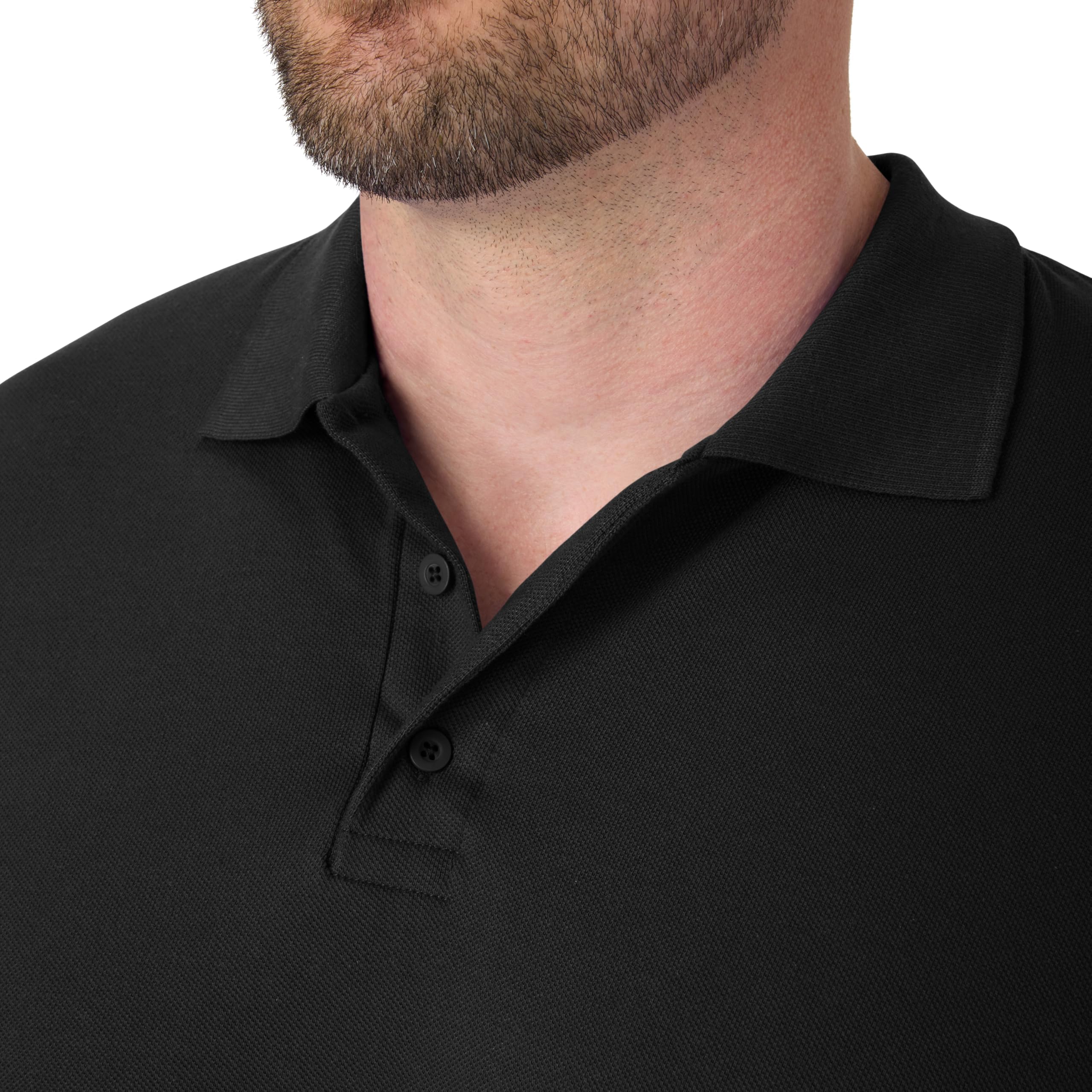 Hanes Men’s X-Temp Short Sleeve Polo Shirt, Midweight Men's Shirt
