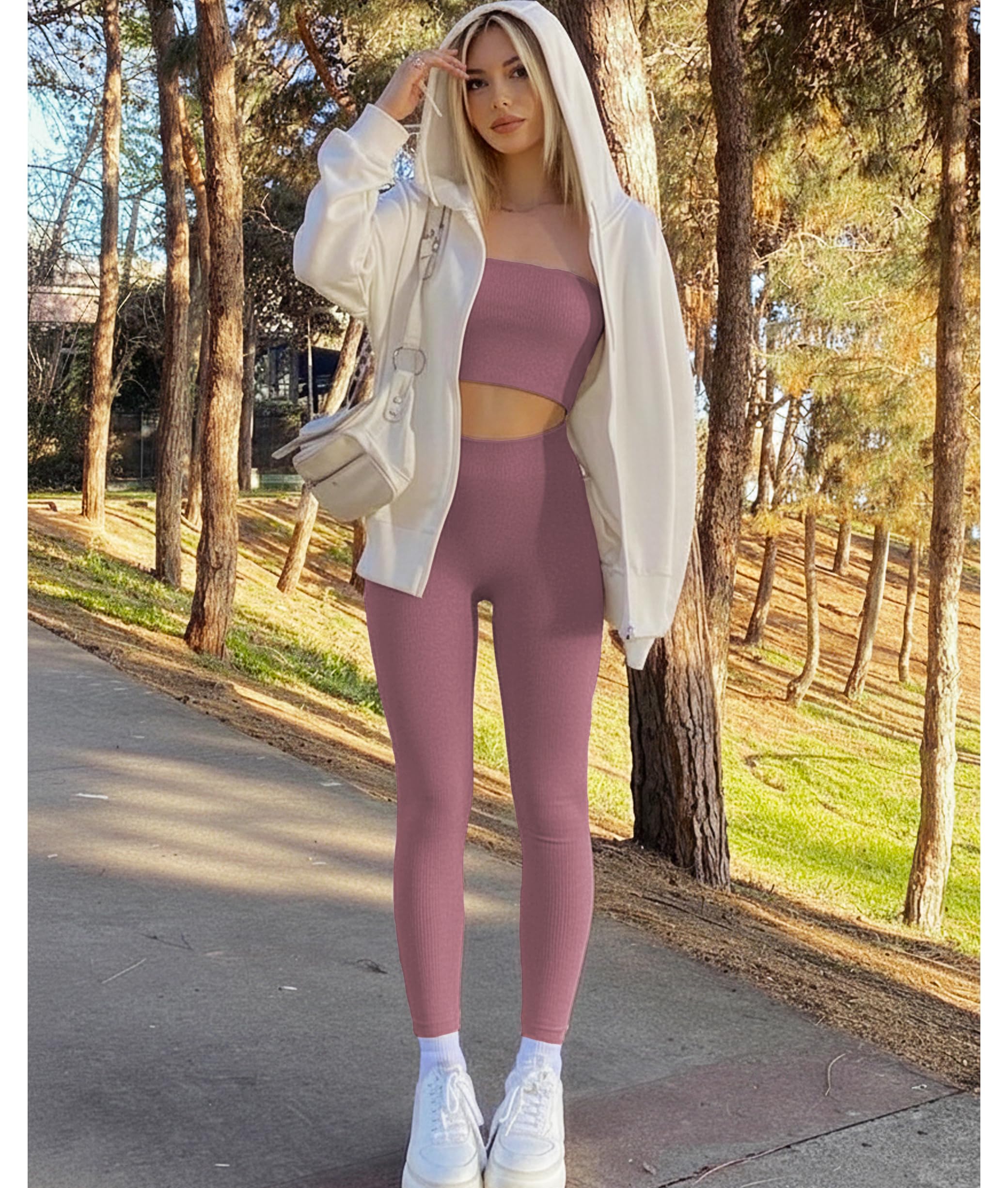 NEW YOUNG 3 Pack Leggings with Pockets for Women,High Waisted Tummy Control Workout Yoga Pants