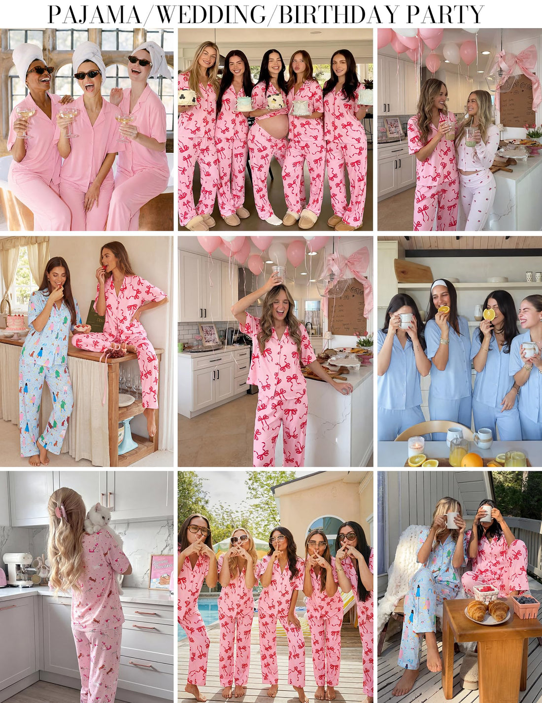 Ekouaer Women Pajamas Set Button Down Sleepwear Short Sleeve Pjs Long Pants