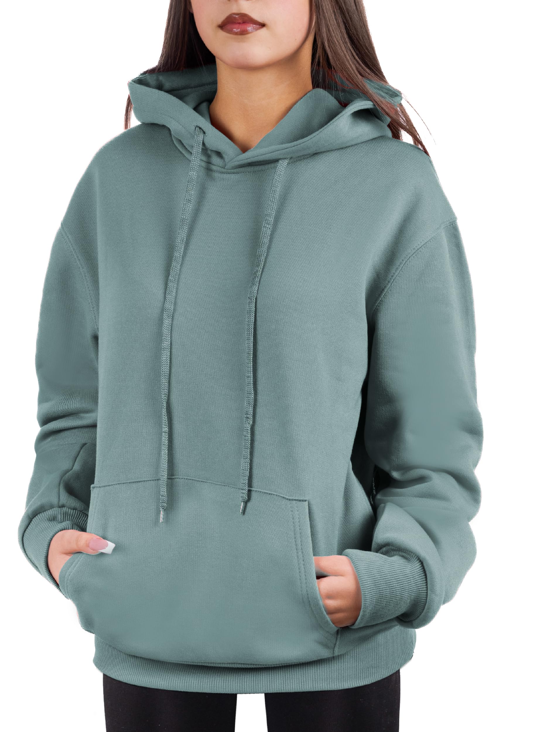 Oversized Pullover Hoodie for Women Soft Fleece Cotton Blend, Cozy Everyday Sweatshirt