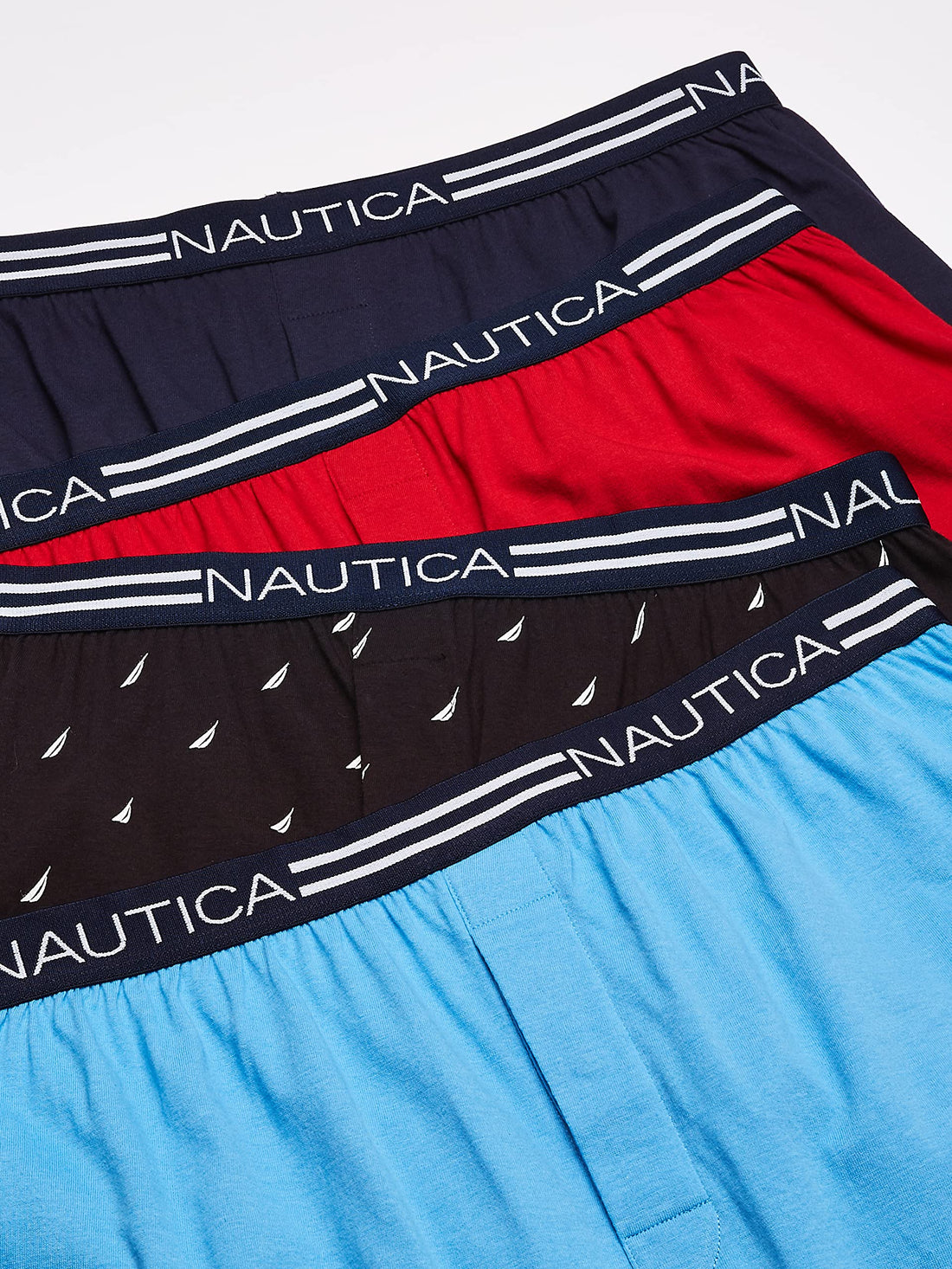 Nautica Men's 4 Pack Classic Cotton Loose Knit Boxers