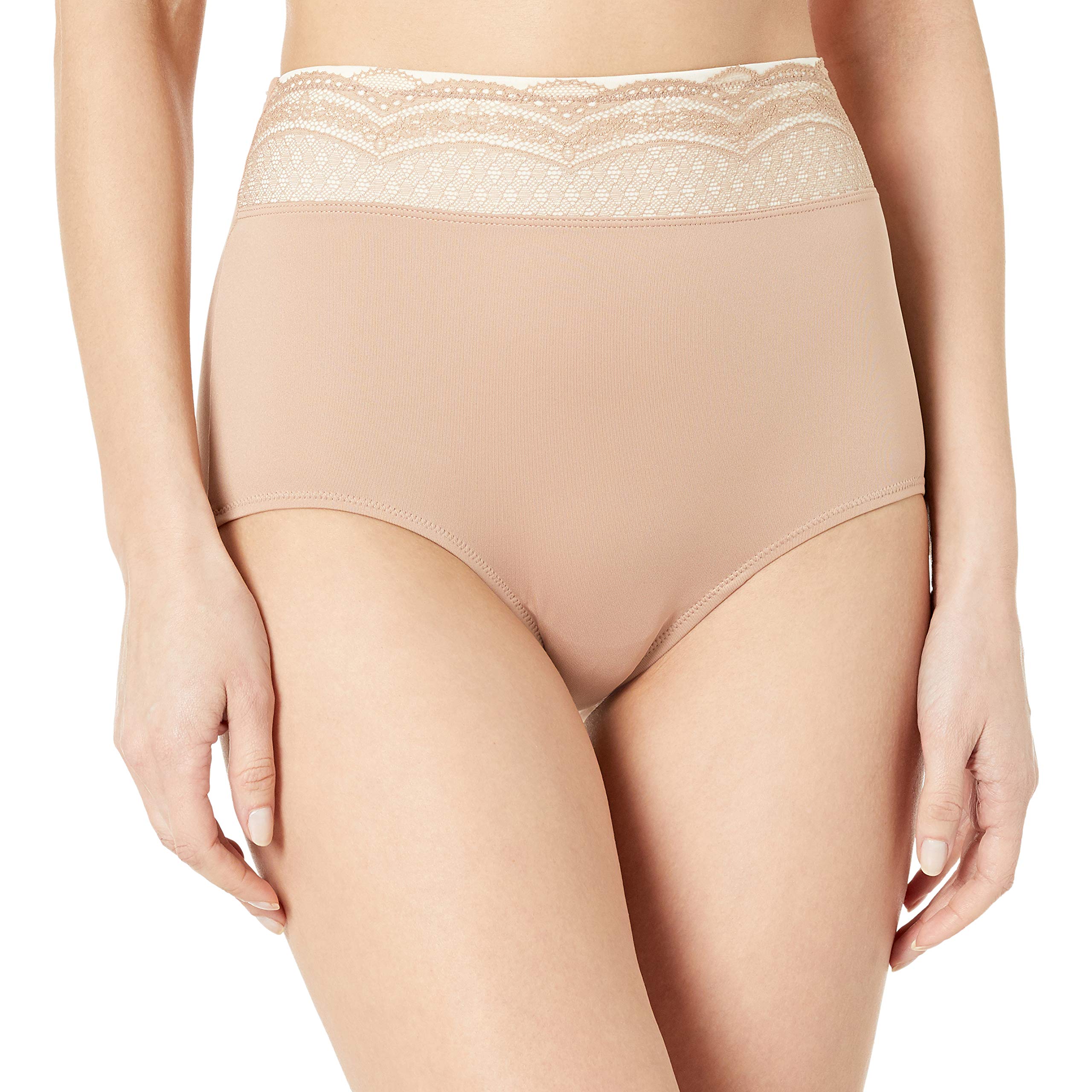 Warner's Women's No Pinching No Problem Microfiber With Lace Brief