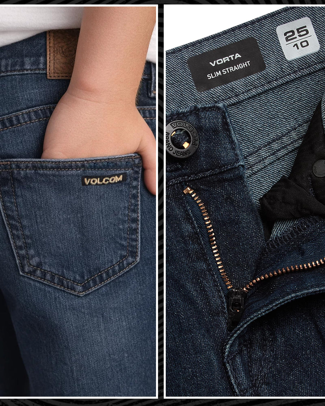 Volcom Boys' Regular Fit Pull-On Denim Jeans, 5-Pocket Style | Relaxed Comfort That Moves with Growing Kids, a Classic Timeless Look for School, Weekends or Everyday Wear