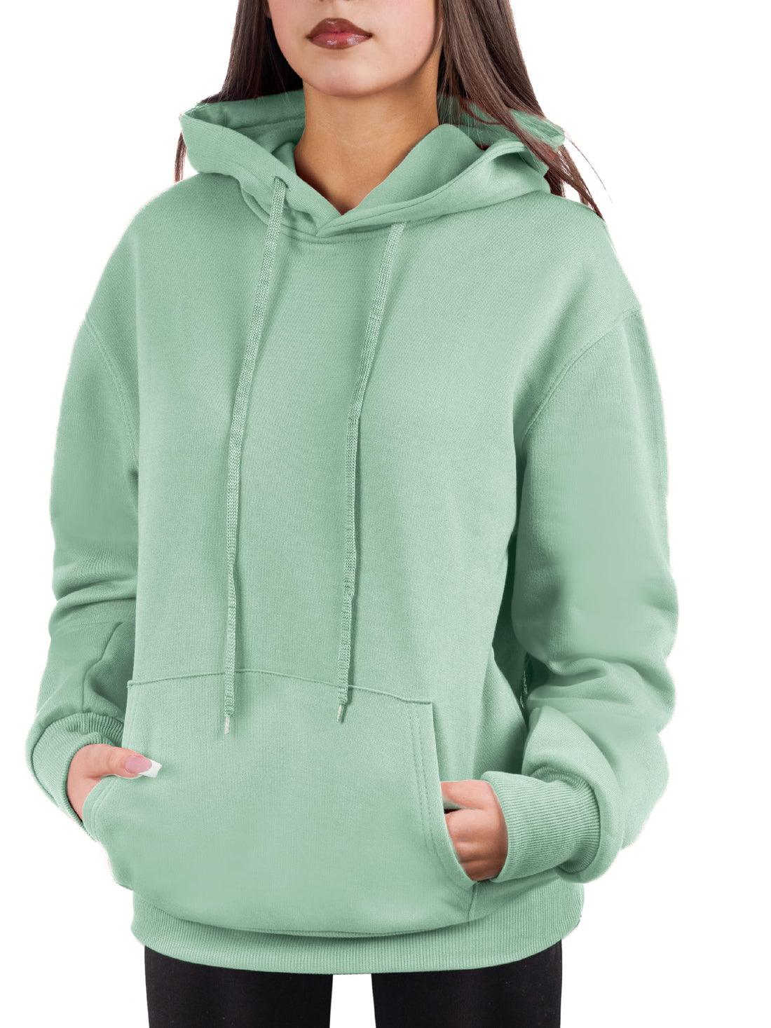 Oversized Pullover Hoodie for Women Soft Fleece Cotton Blend, Cozy Everyday Sweatshirt