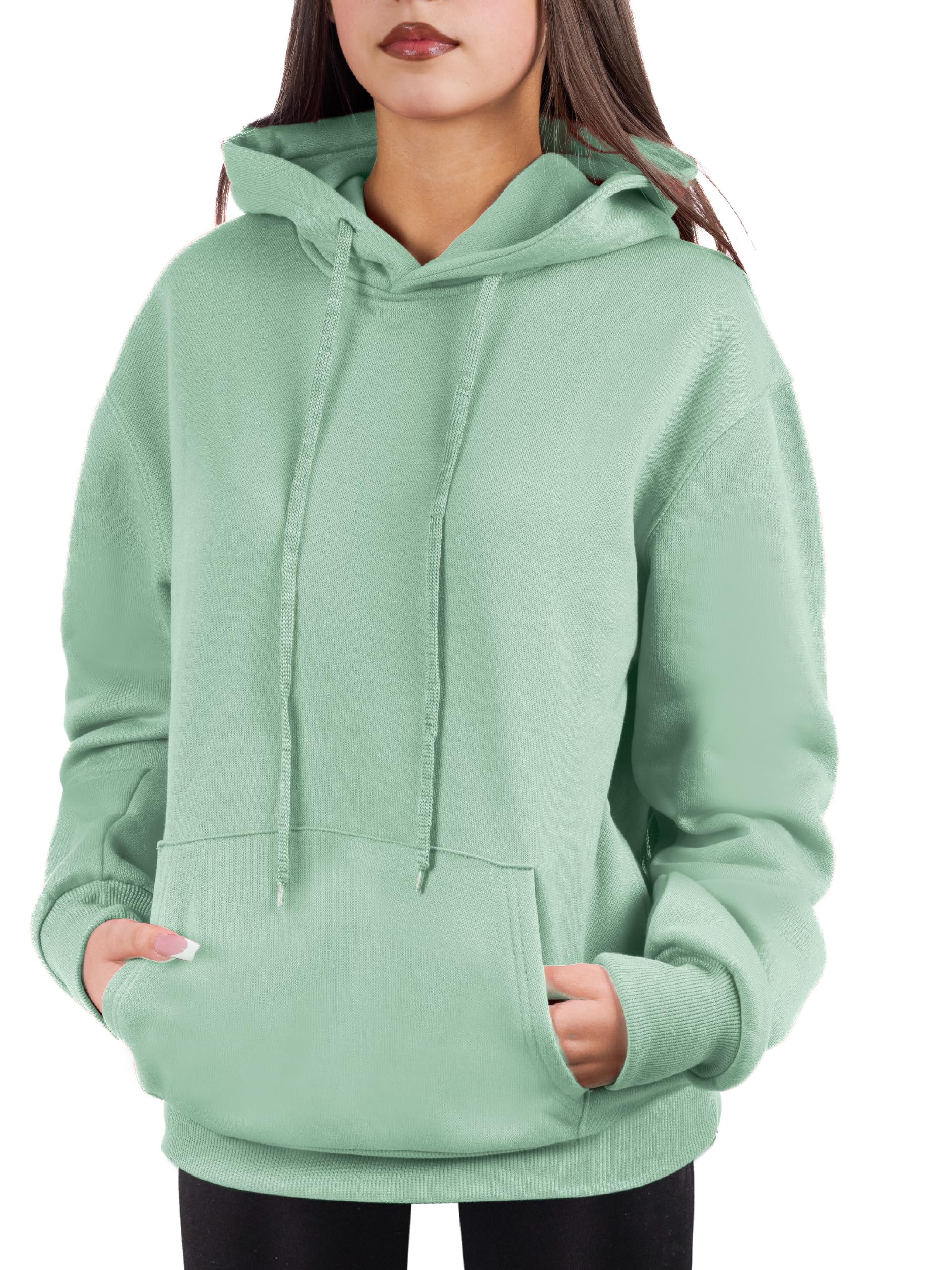 Oversized Pullover Hoodie for Women Soft Fleece Cotton Blend, Cozy Everyday Sweatshirt