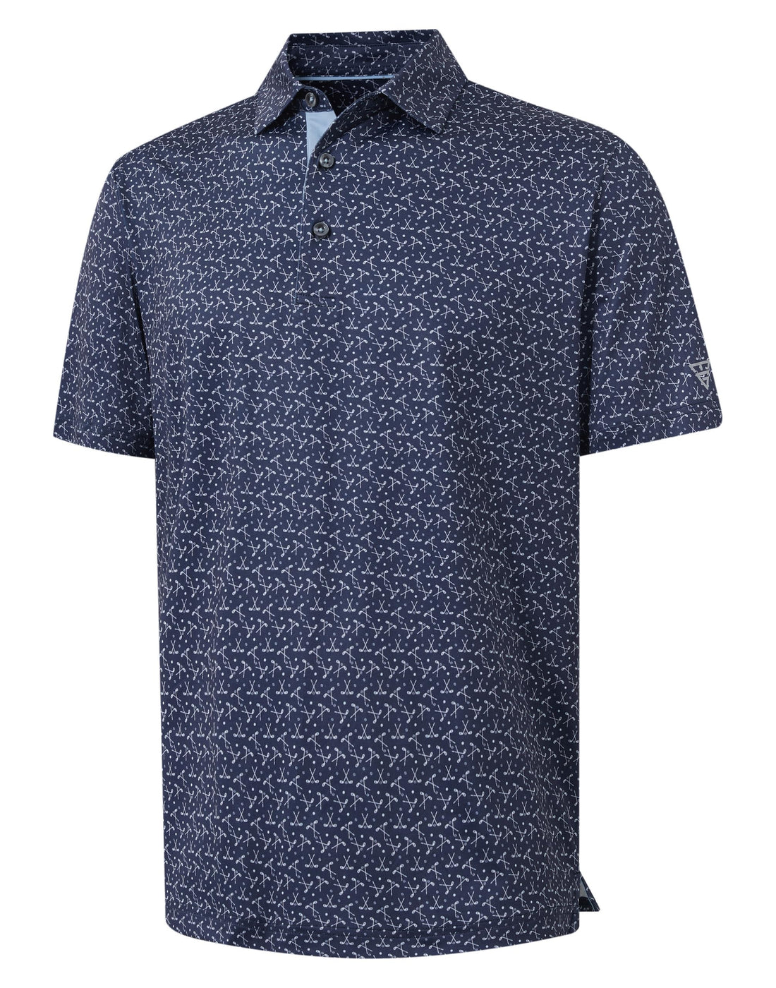 M MAELREG Mens Golf Shirt Print Performance Moisture Wicking Dry Fit Short Sleeve Casual Collared Polo Shirts for Men