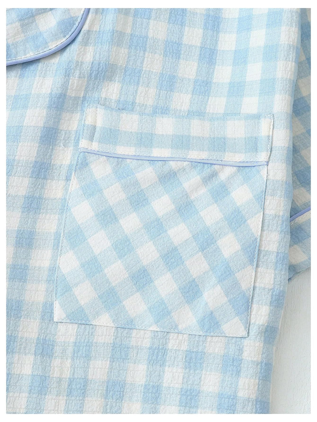 Verdusa Pajamas Sets 2 Piece Gingham Cute Button Down Shirts with Shorts
