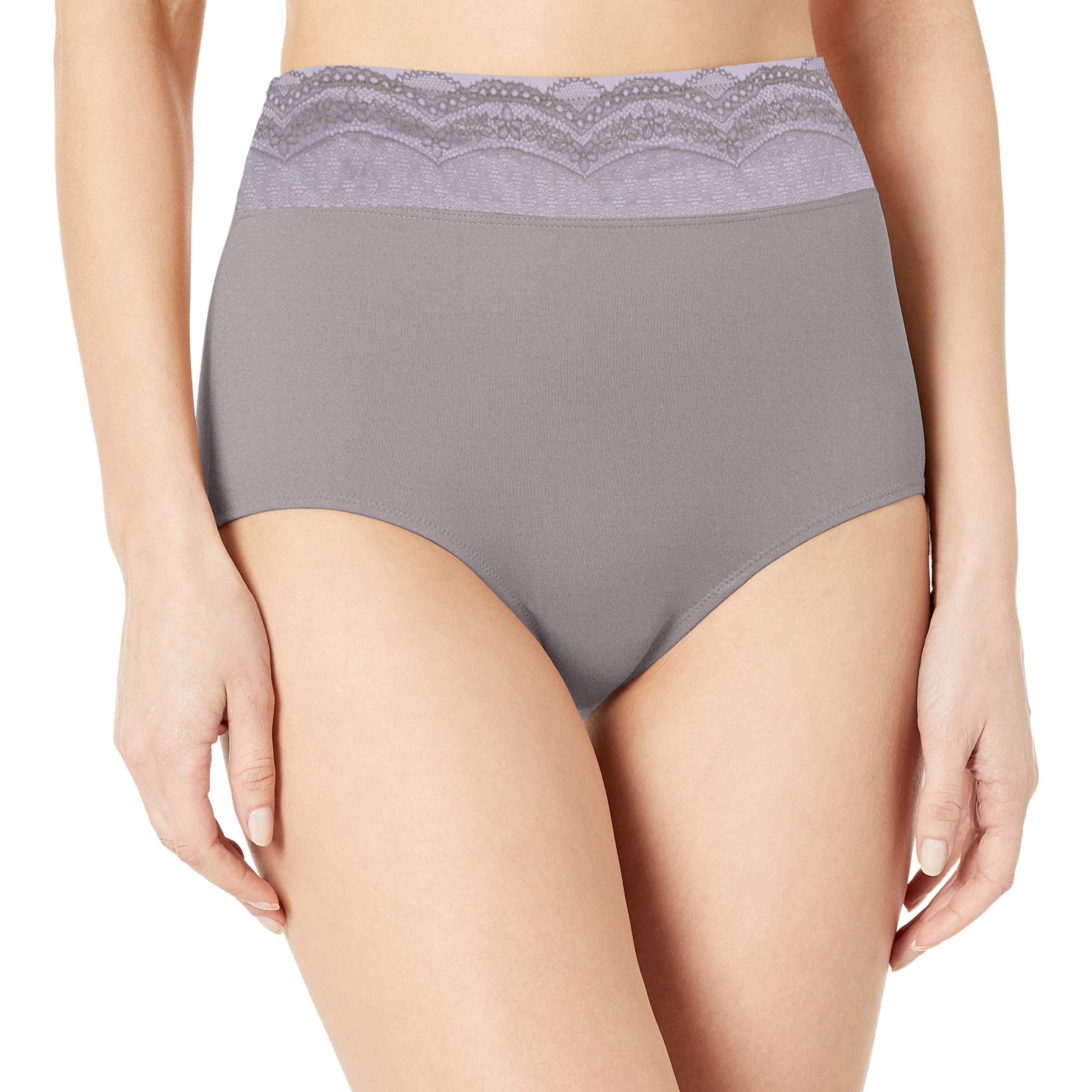 Warner's Women's No Pinching No Problem Microfiber With Lace Brief