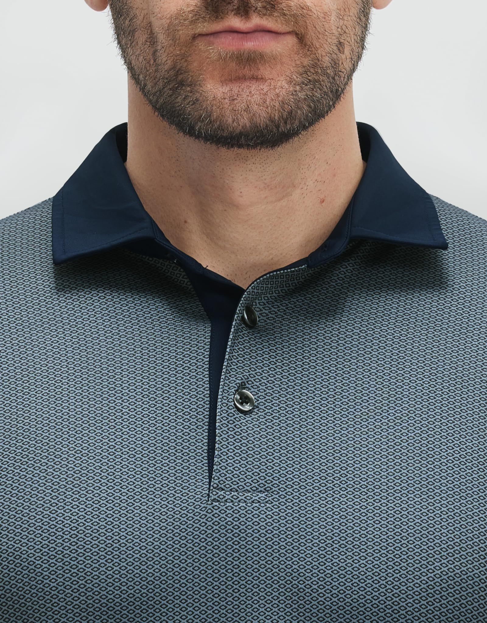 M MAELREG Golf Shirts for Men Short Sleeve Print Patterns Moisture Wicking Performance Lightweight Collared Mens Polo Shirts