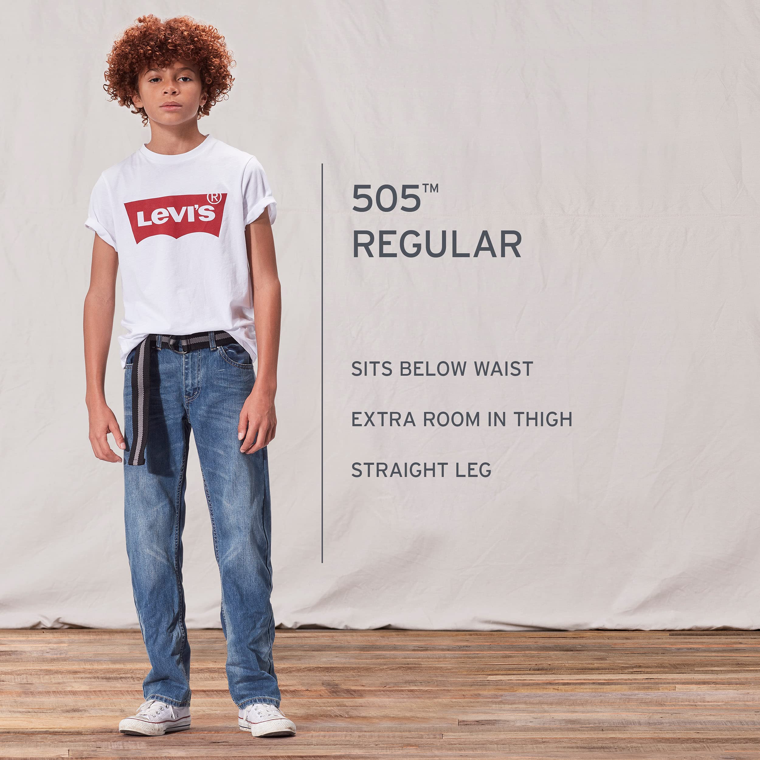 Levi's Boys' 505 Regular Fit Jeans