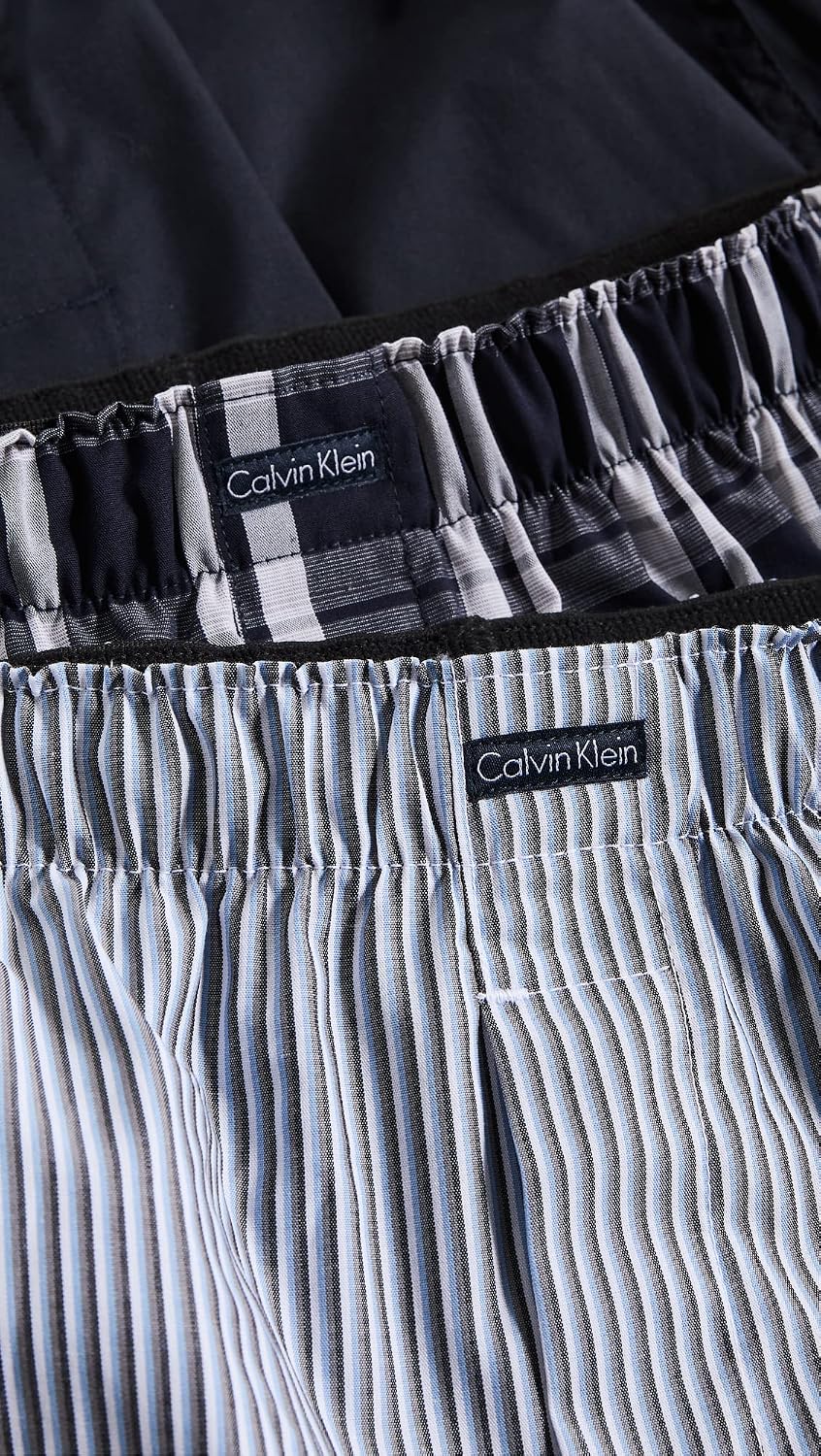 Calvin Klein Men's Underwear Cotton Classics 3-pack Woven Boxer