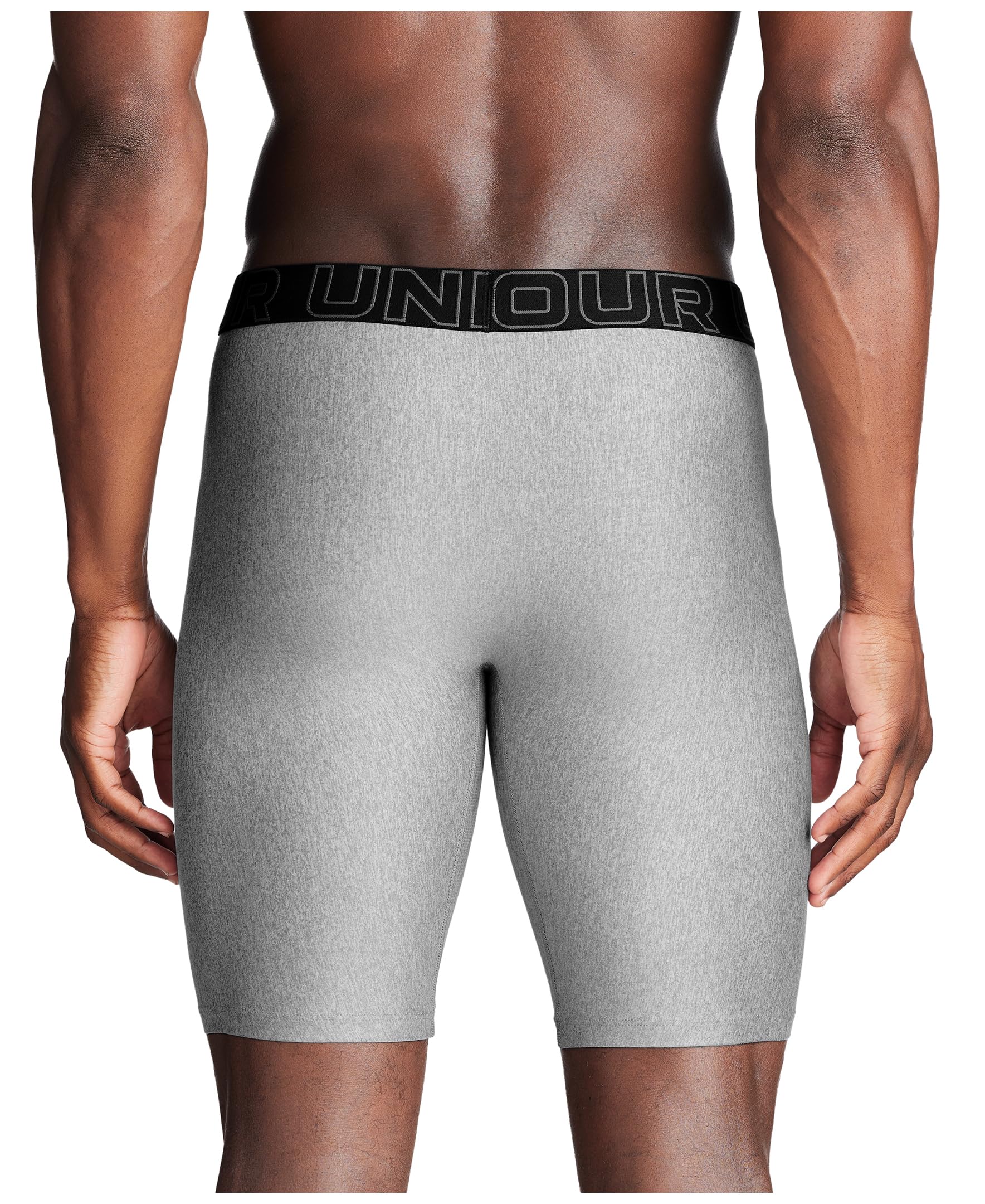 Under Armour Men's Performance Tech Long-Leg Boxerjock Brief Underwear, 9" Inseam, All-Day Comfort & Ultra-Soft, 3-Pack
