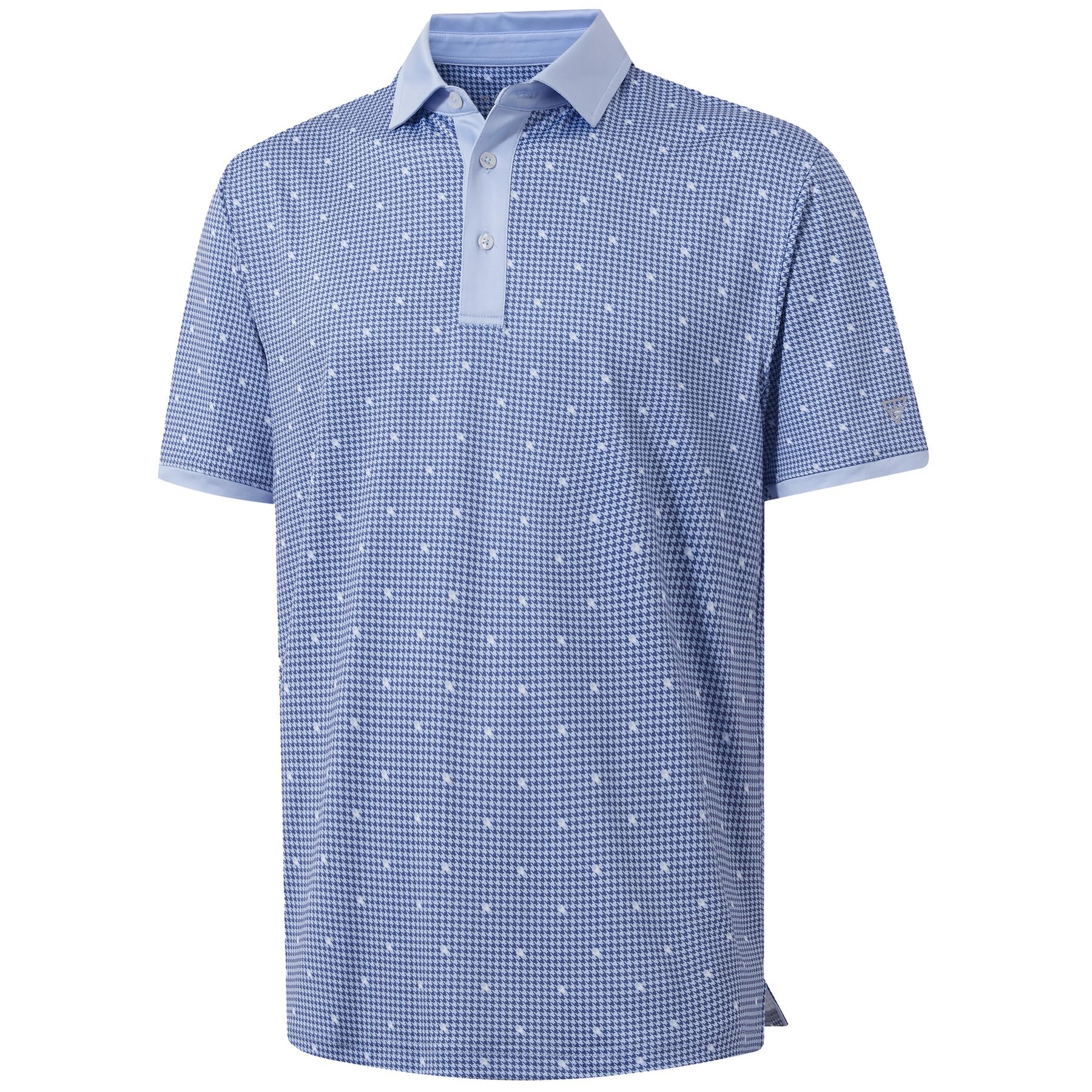 M MAELREG Golf Polo Shirts for Men Dry Fit Performance Lightweight Printing Contrast Collar Mens Golf Shirts Short Sleeve