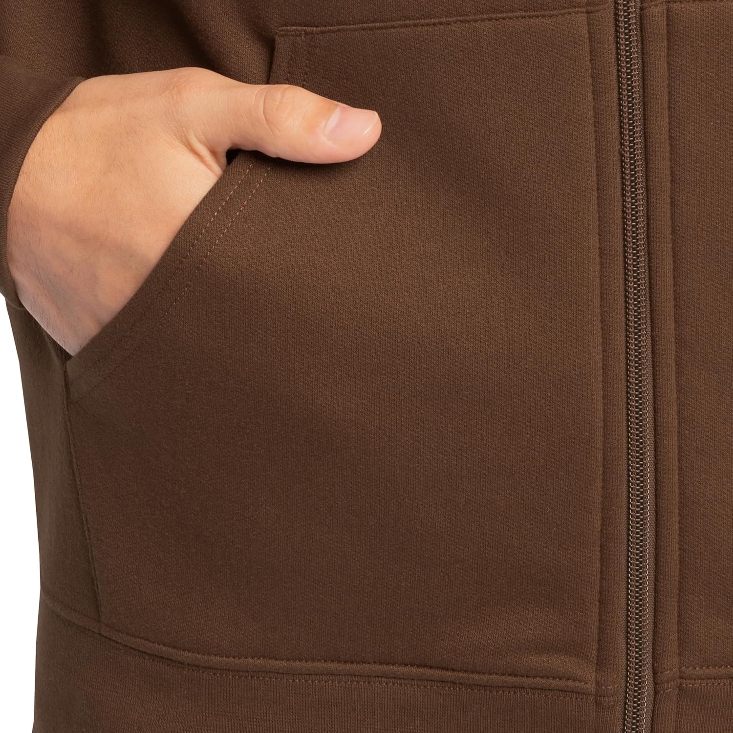 Fruit of the Loom Eversoft Fleece Full Zip Hoodie Sweatshirt