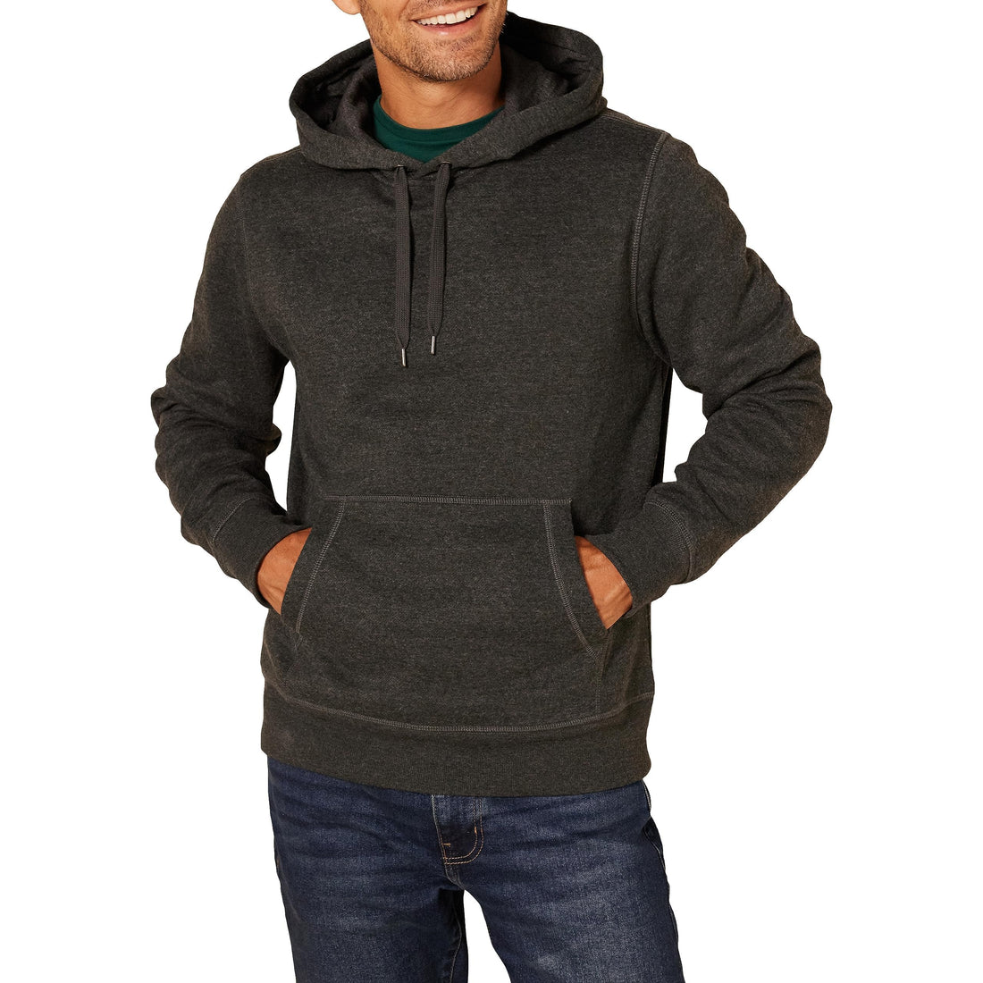 Amazon Essentials mens Fleece Pullover Hooded Sweatshirt