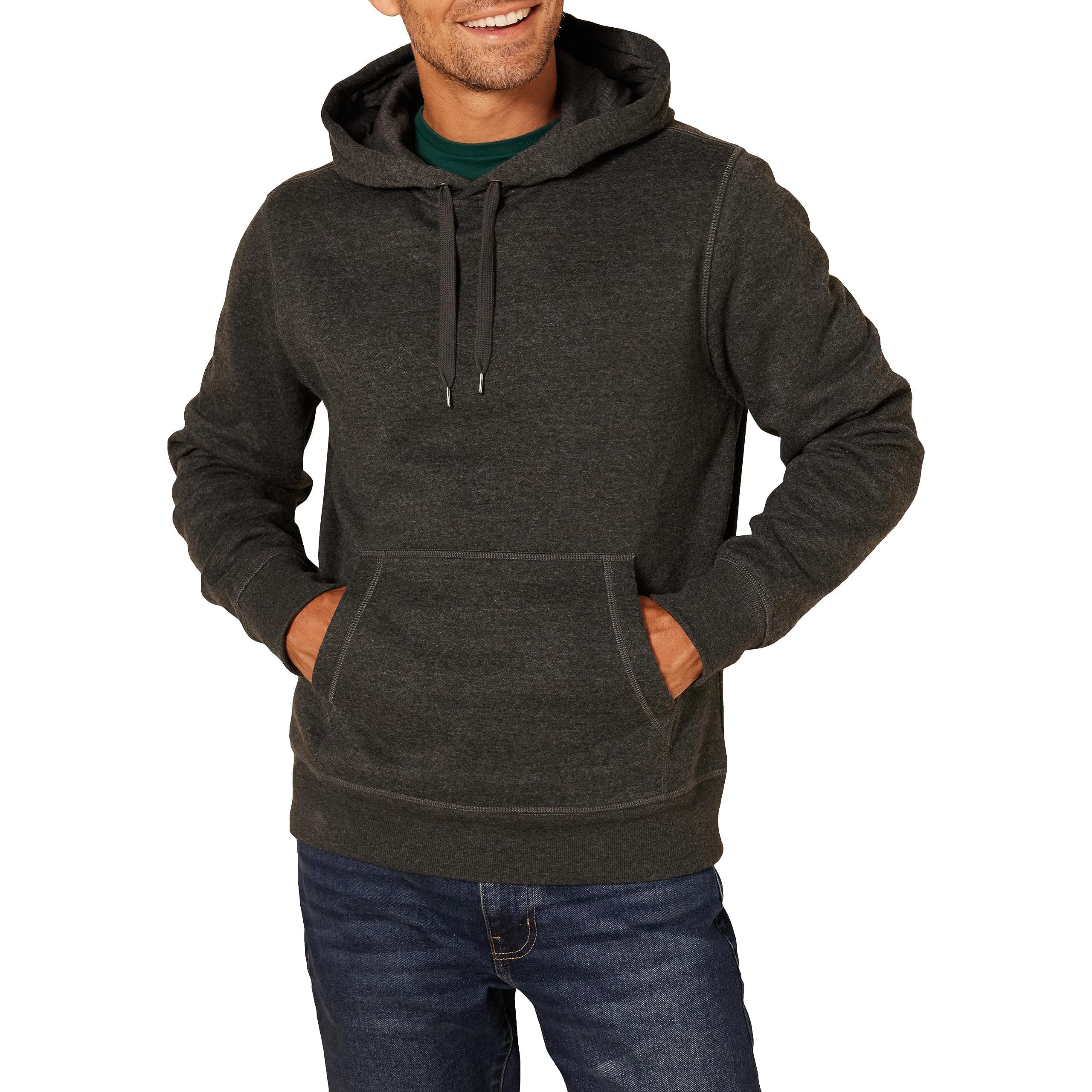 Amazon Essentials mens Fleece Pullover Hooded Sweatshirt