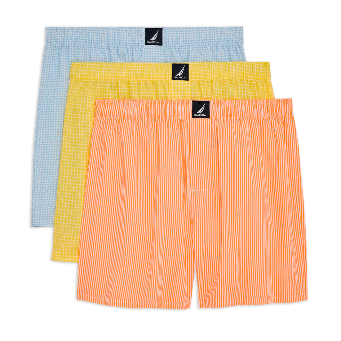 Nautica Men's Classic Cotton 3-Pack Woven Boxers
