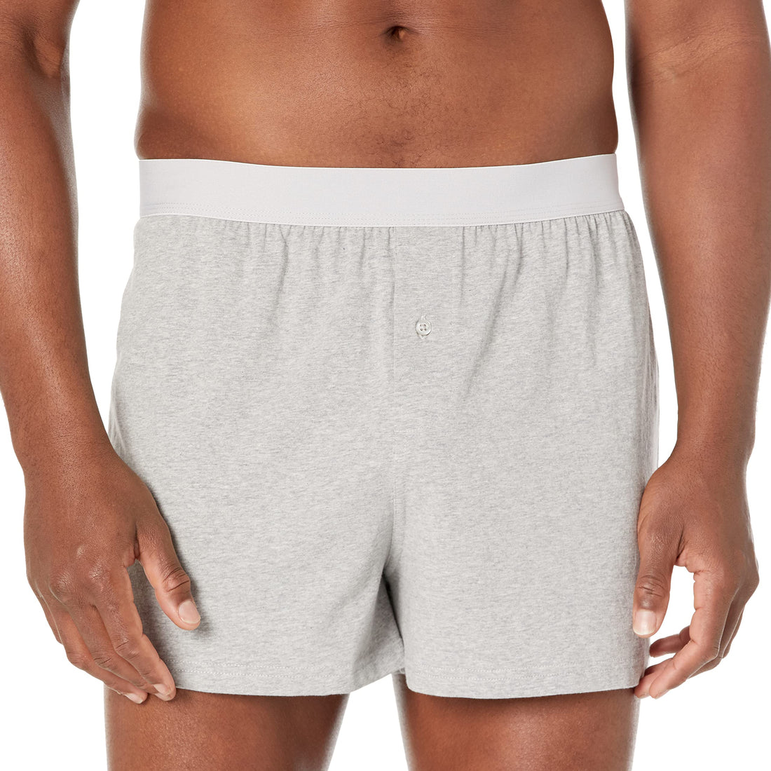 Amazon Essentials Men's Breathable Cotton Jersey Boxer Shorts, Soft Relaxed Fit for All-Day Comfort, Pack of 5
