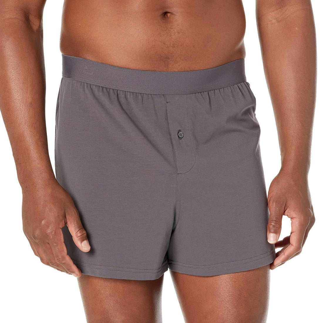 Amazon Essentials Men's Breathable Cotton Jersey Boxer Shorts, Soft Relaxed Fit for All-Day Comfort, Pack of 5